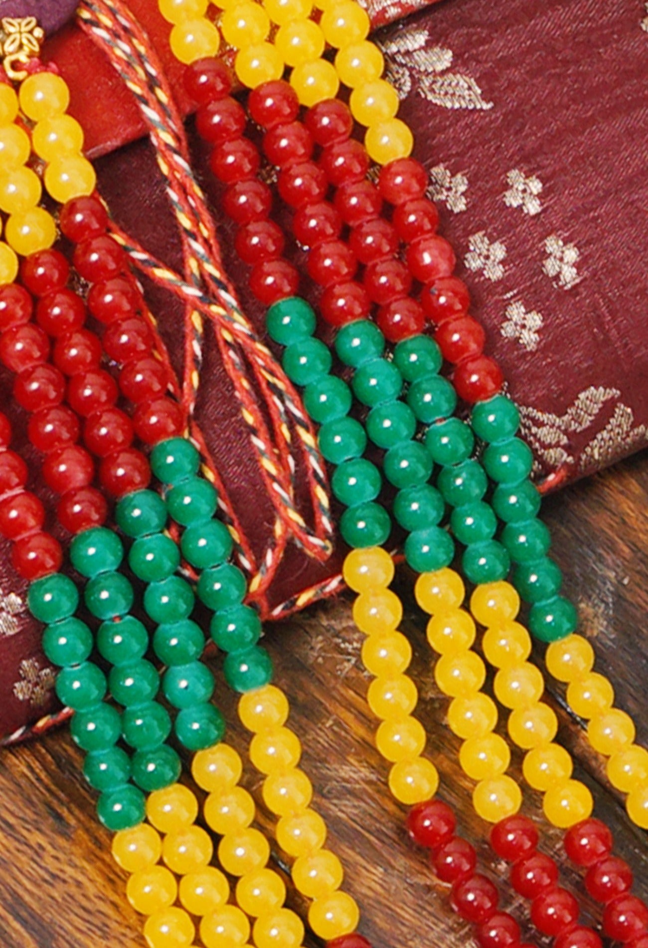 Online Shopping for Multi Amravati Ocean Beads Necklace   from Andhra Pradesh at Unnatisilks.comIndia
