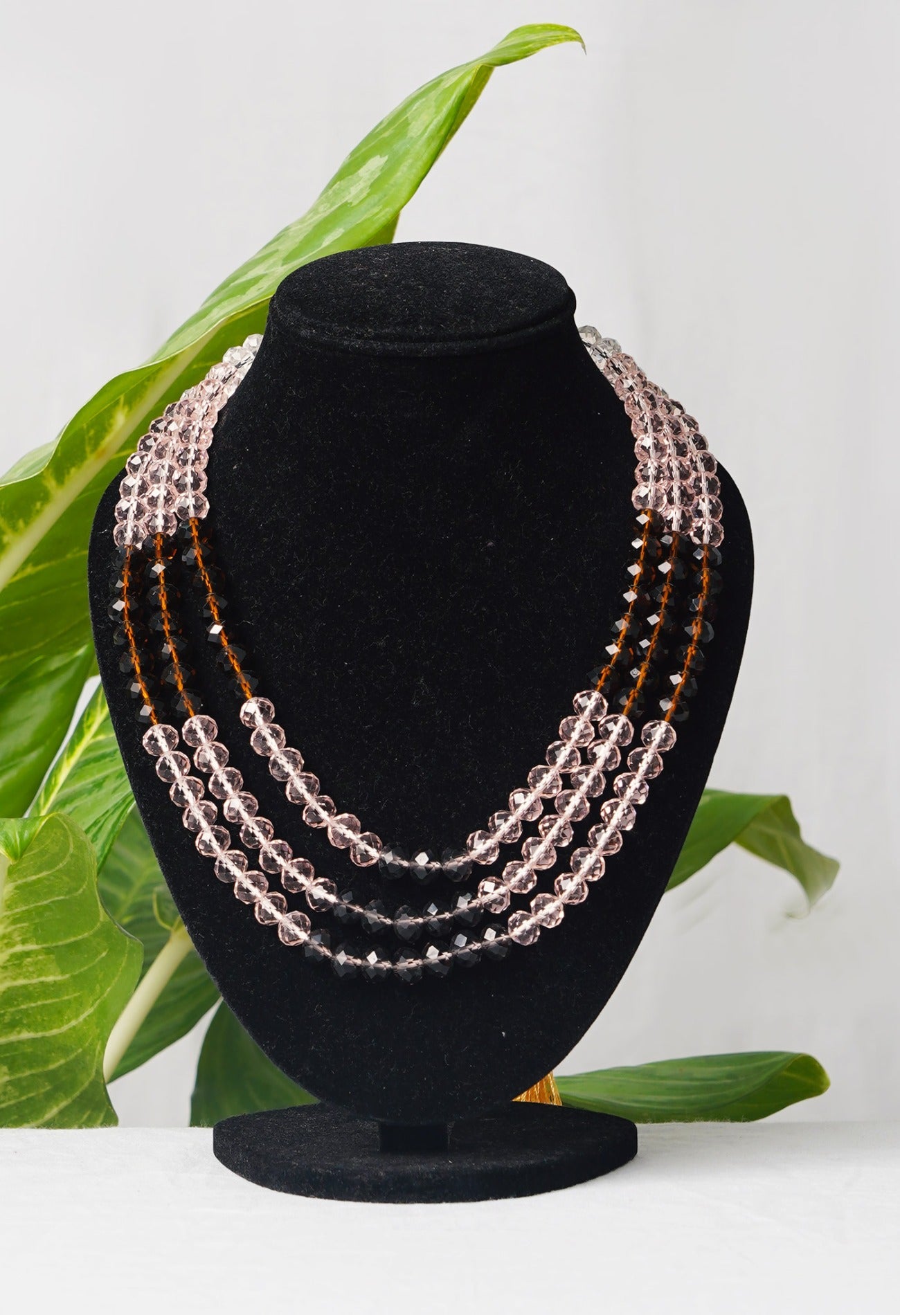 Multi Amravati Crystal Necklace-UJ167