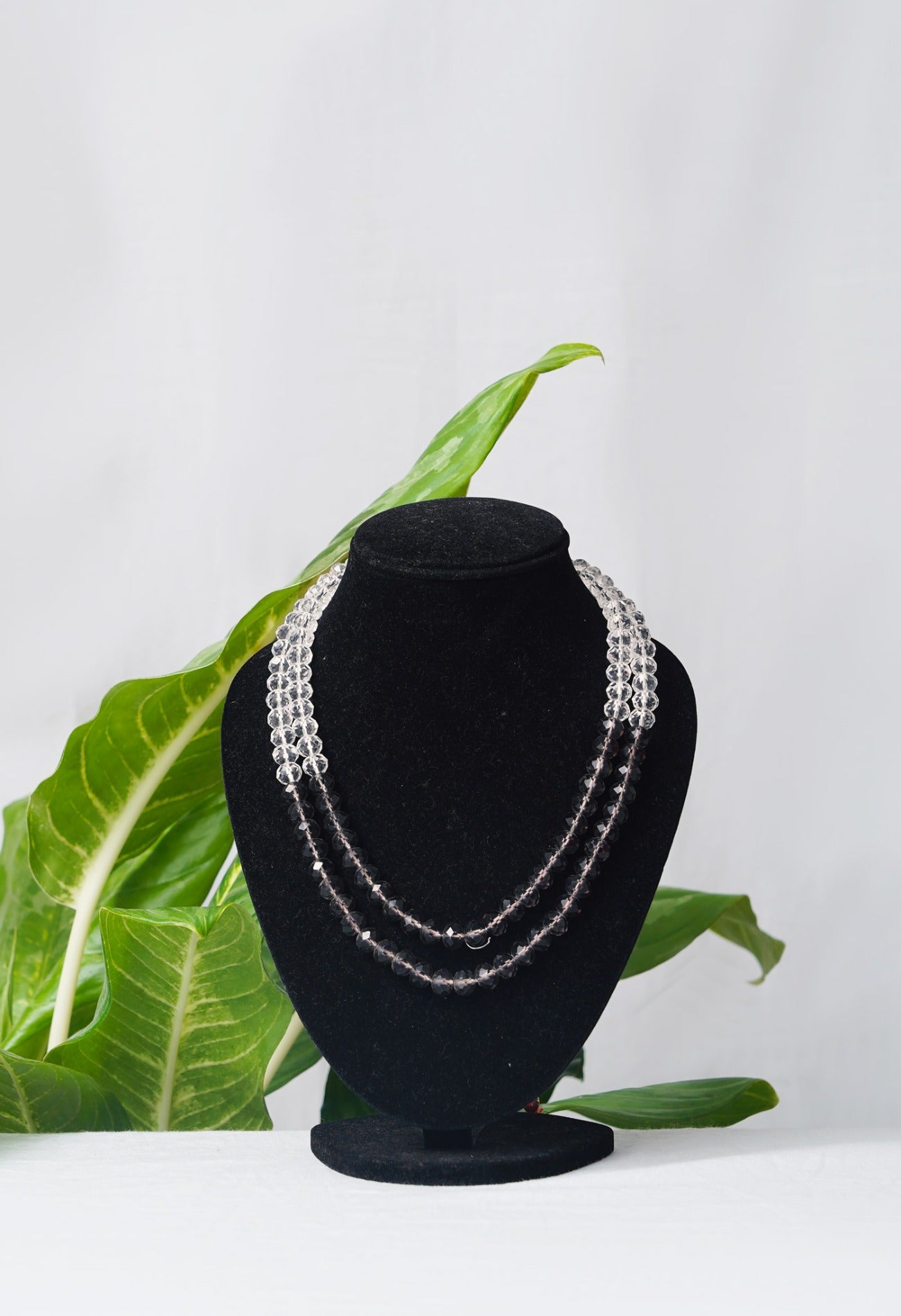 Online Shopping for White-Grey Amravati Crystal Necklace   from Andhra Pradesh at Unnatisilks.comIndia
