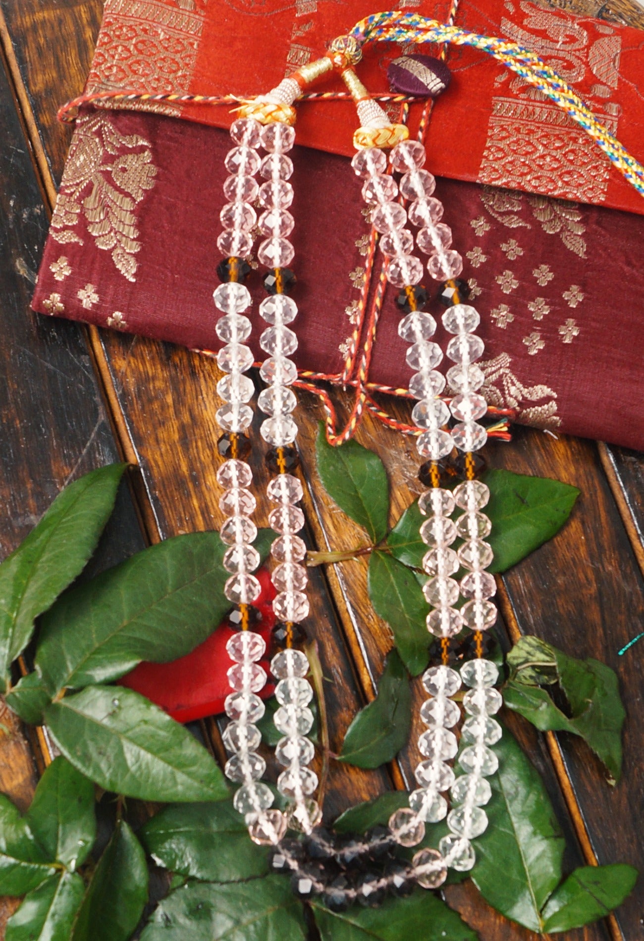 Multi Amravati Crystal Necklace-UJ188