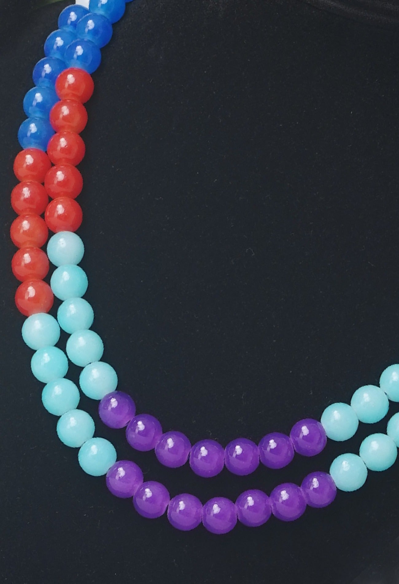 Multi Amravati Ocean Beads Necklace-UJ196