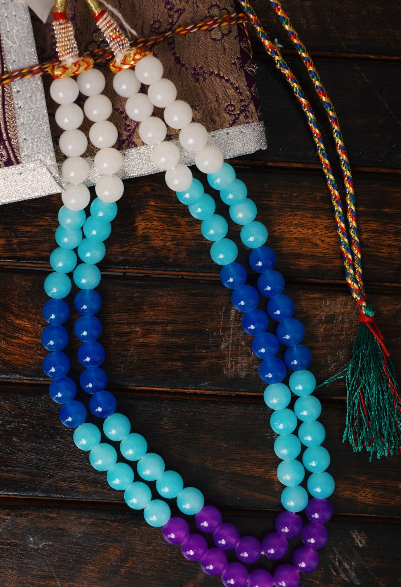 Multi Amravati Ocean Beads Necklace-UJ198