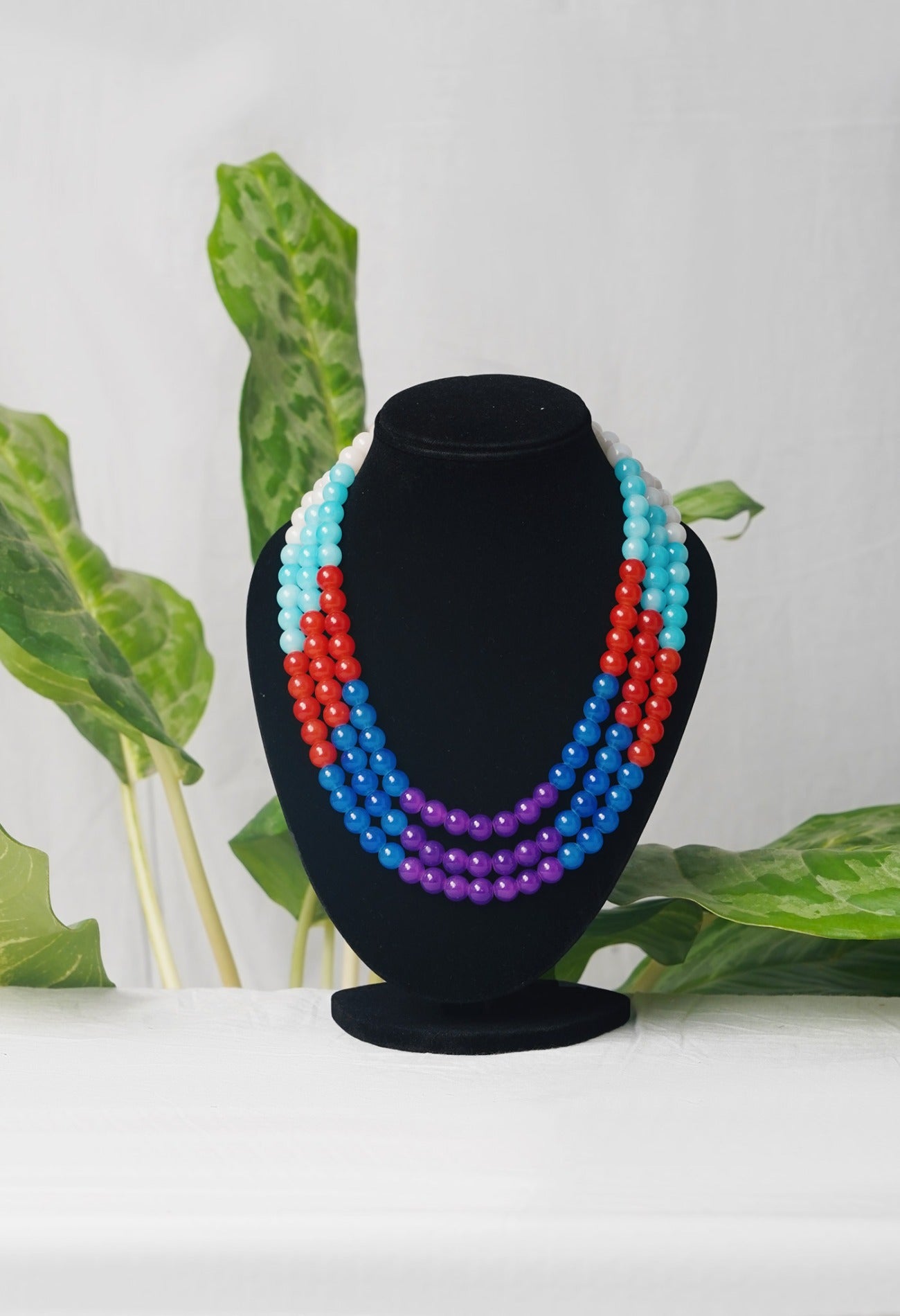 Online Shopping for Multi Amravati Ocean Beads Necklace with jewellery from Andhra Pradesh at Unnatisilks.com India