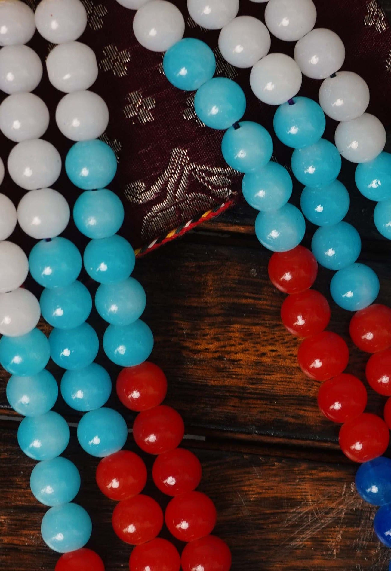 Online Shopping for Multi Amravati Ocean Beads Necklace with jewellery from Andhra Pradesh at Unnatisilks.com India