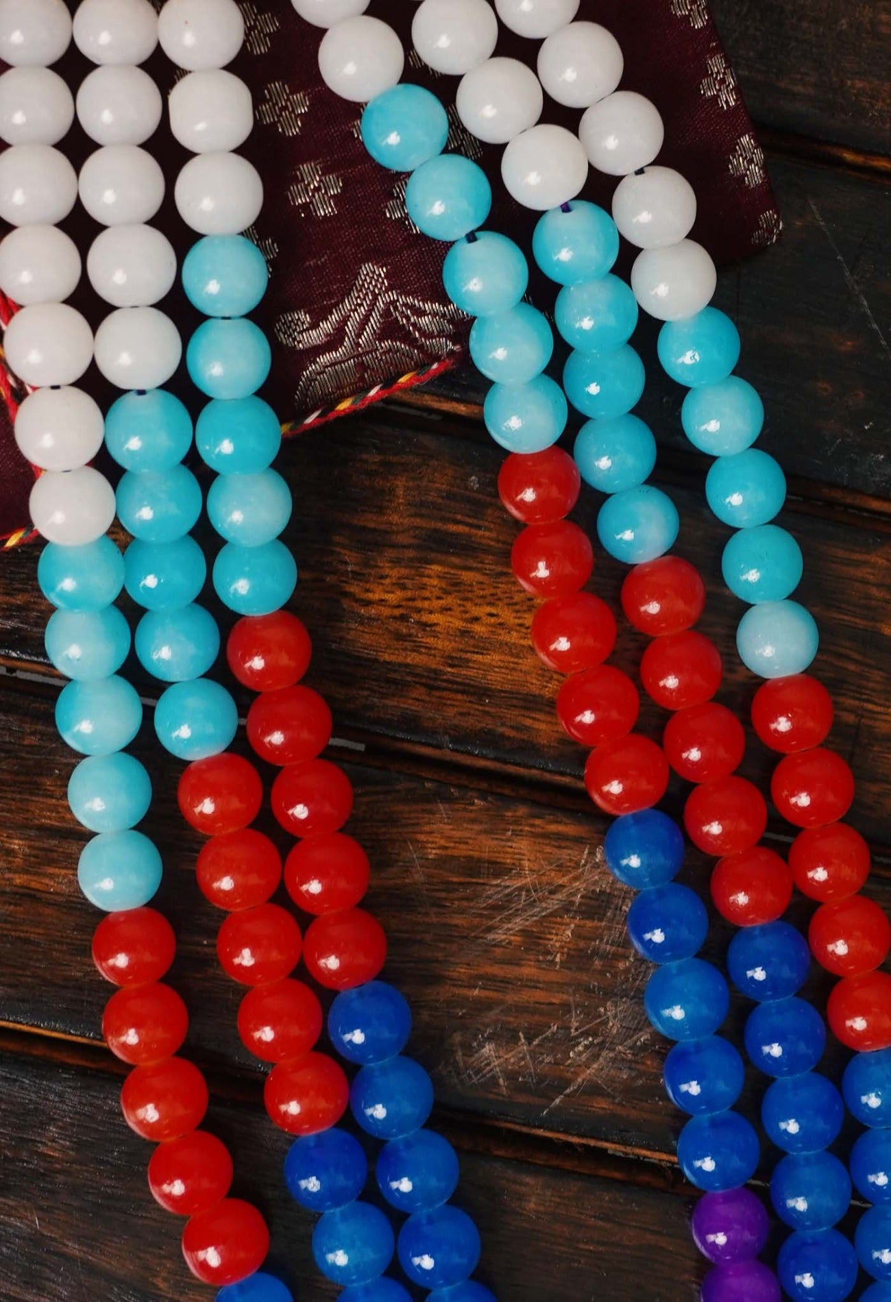 Multi Amravati Ocean Beads Necklace-UJ221