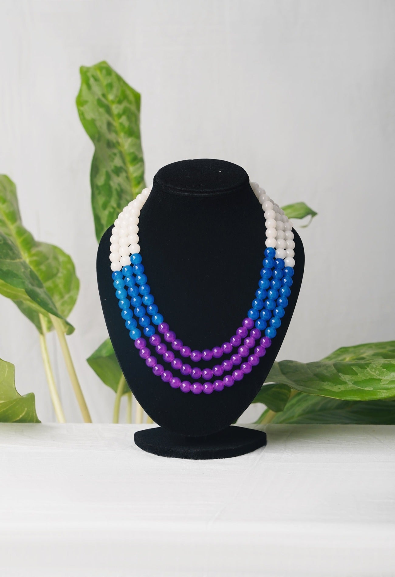 Online Shopping for Multi Amravati Ocean Beads Necklace  with jewellery from Andhra Pradesh at Unnatisilks.com India
