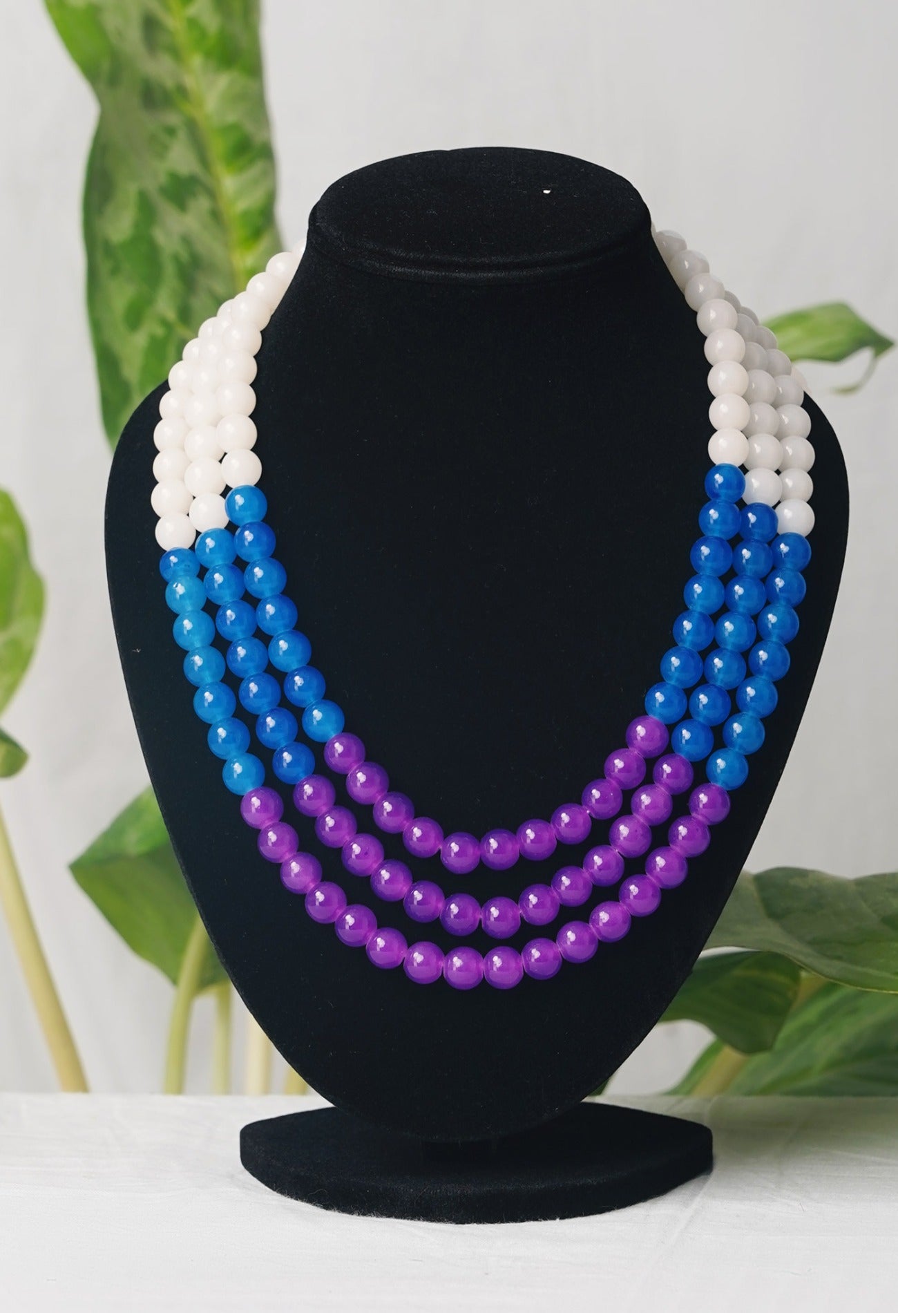 Multi Amravati Ocean Beads Necklace-UJ222
