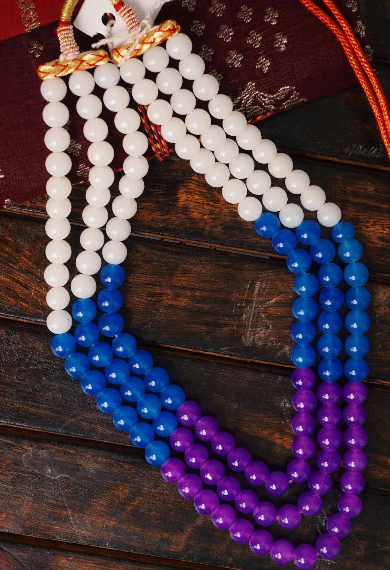 Multi Amravati Ocean Beads Necklace-UJ222