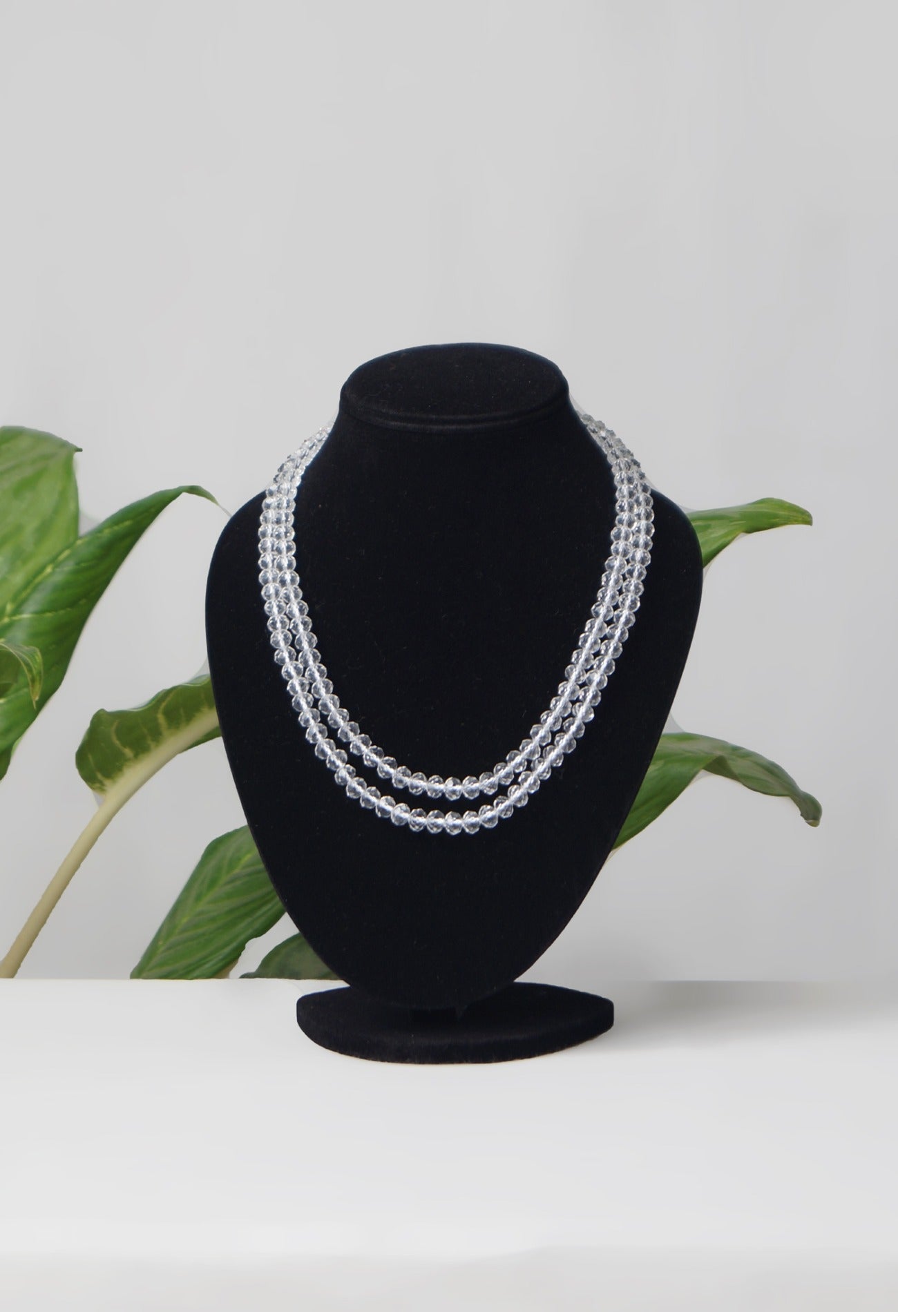 Online Shopping for White Amravati Crystal Necklace with jewellery from Andhra Pradesh at Unnatisilks.com India