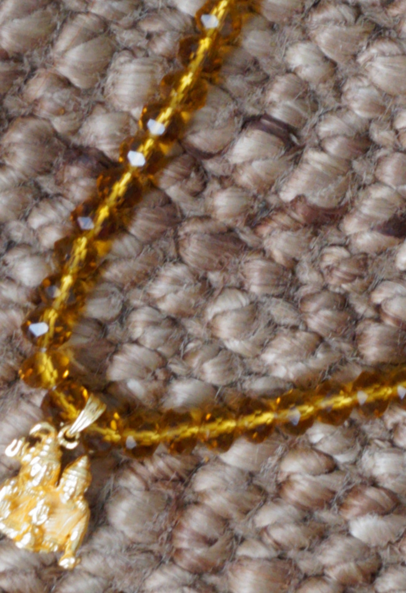 Online Shopping for Brown Amravati Crystal Beads with Stone Pendent with jewellery from Andhra Pradesh at Unnatisilks.com India