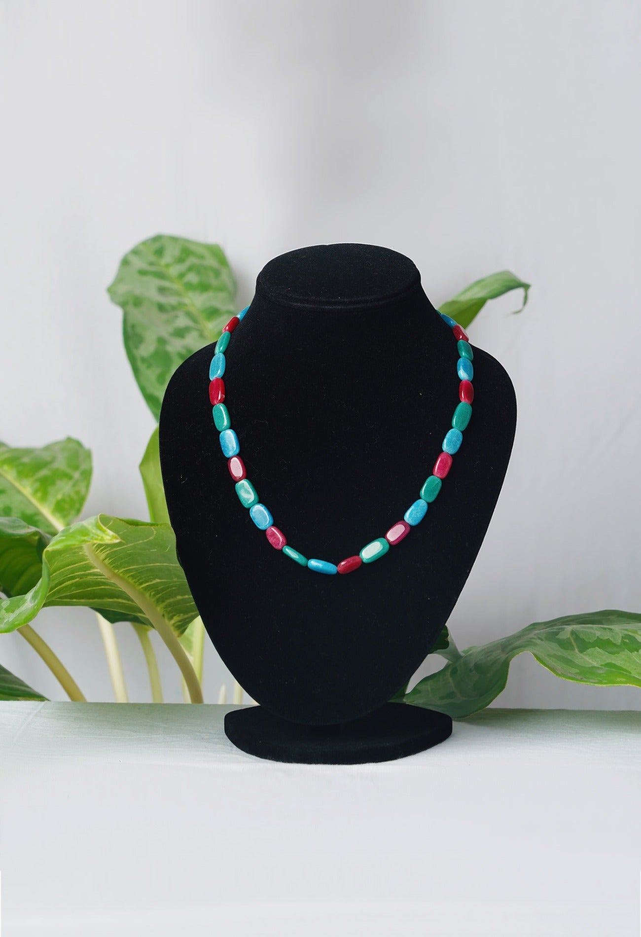 Online Shopping for Multi Amravati Ocean Beads Necklace with Jewellery from Andhra Pradesh at Unnatisilks.com India
