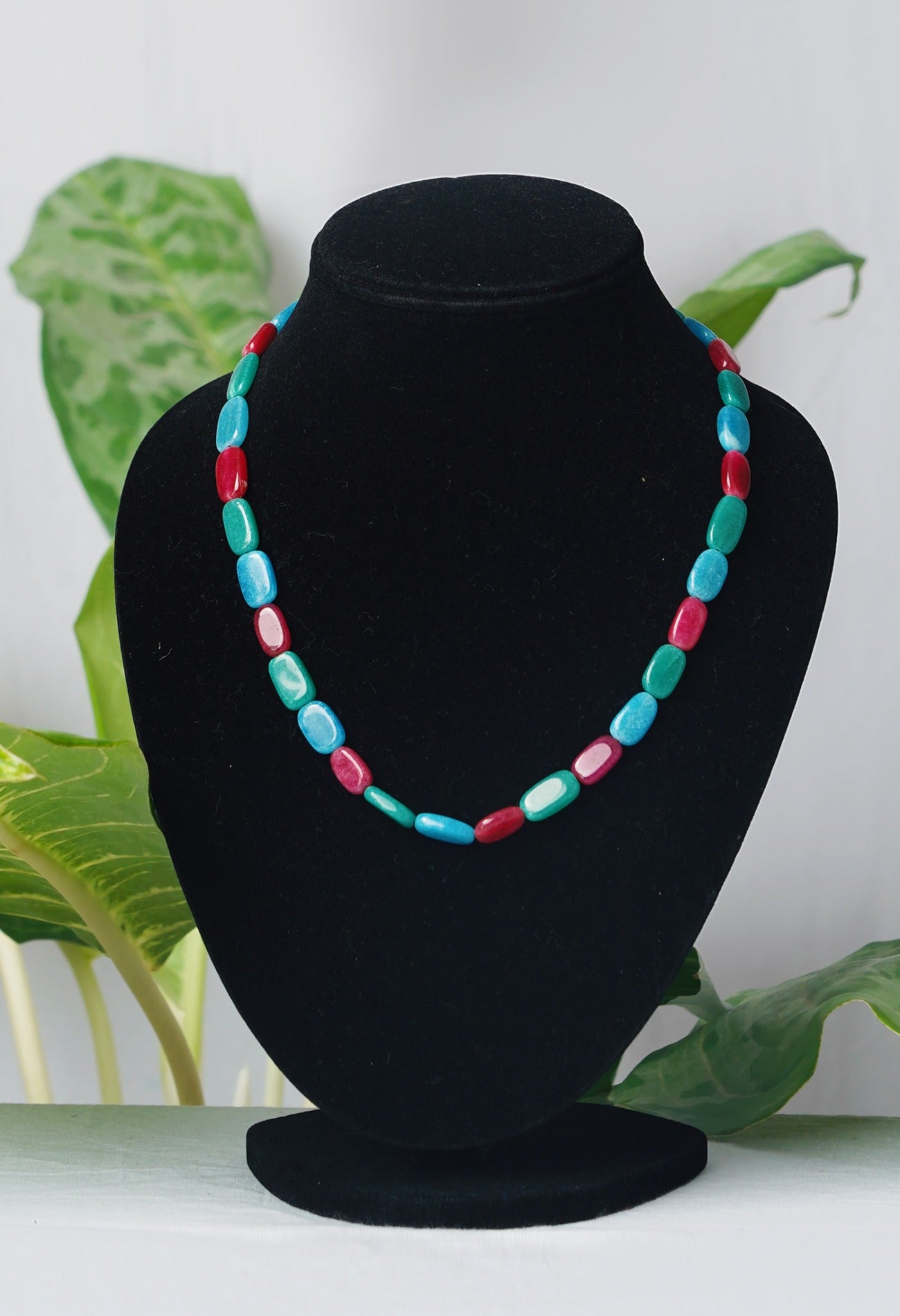 Multi Amravati Ocean Beads Necklace-UJ331