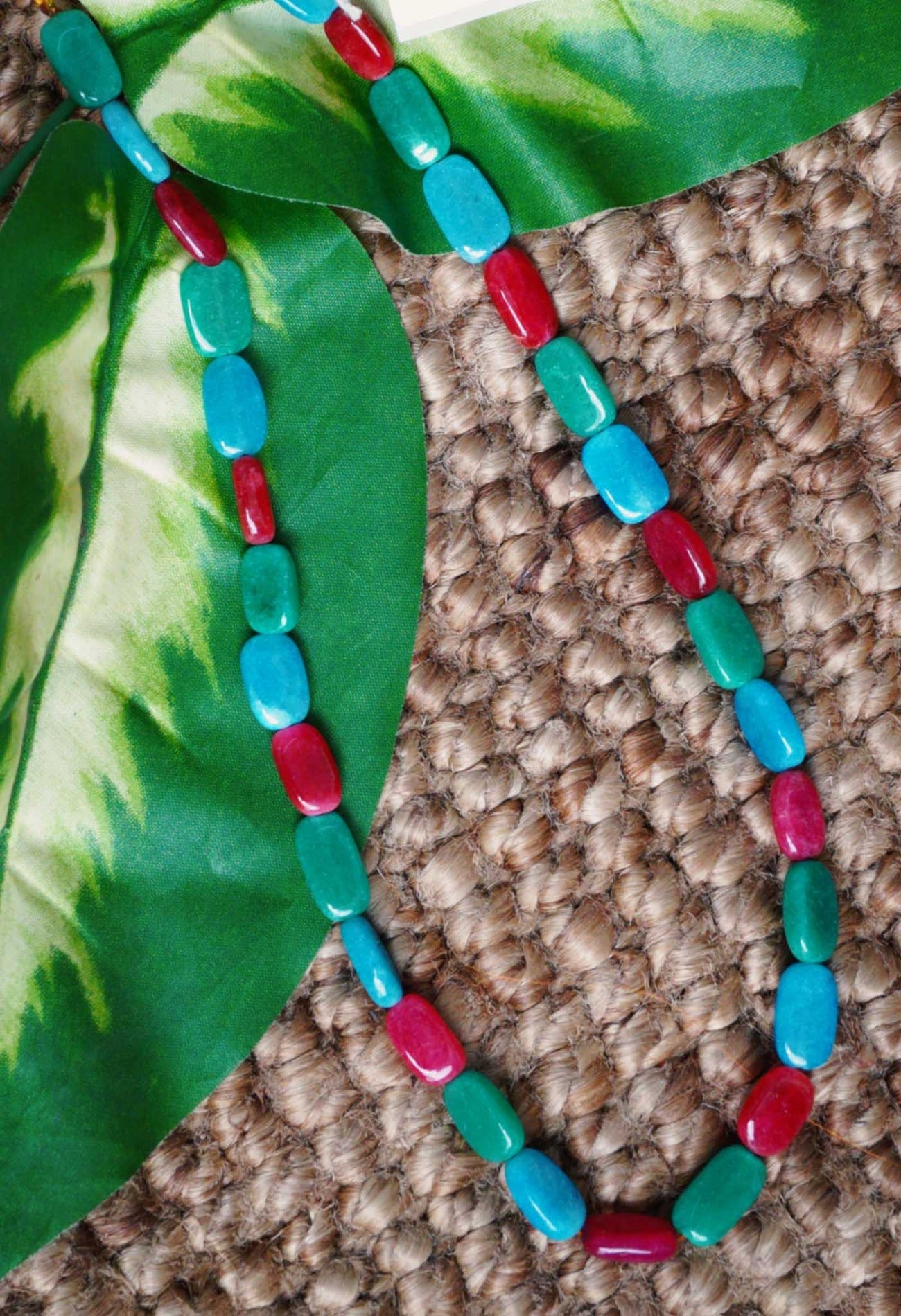Multi Amravati Ocean Beads Necklace-UJ331
