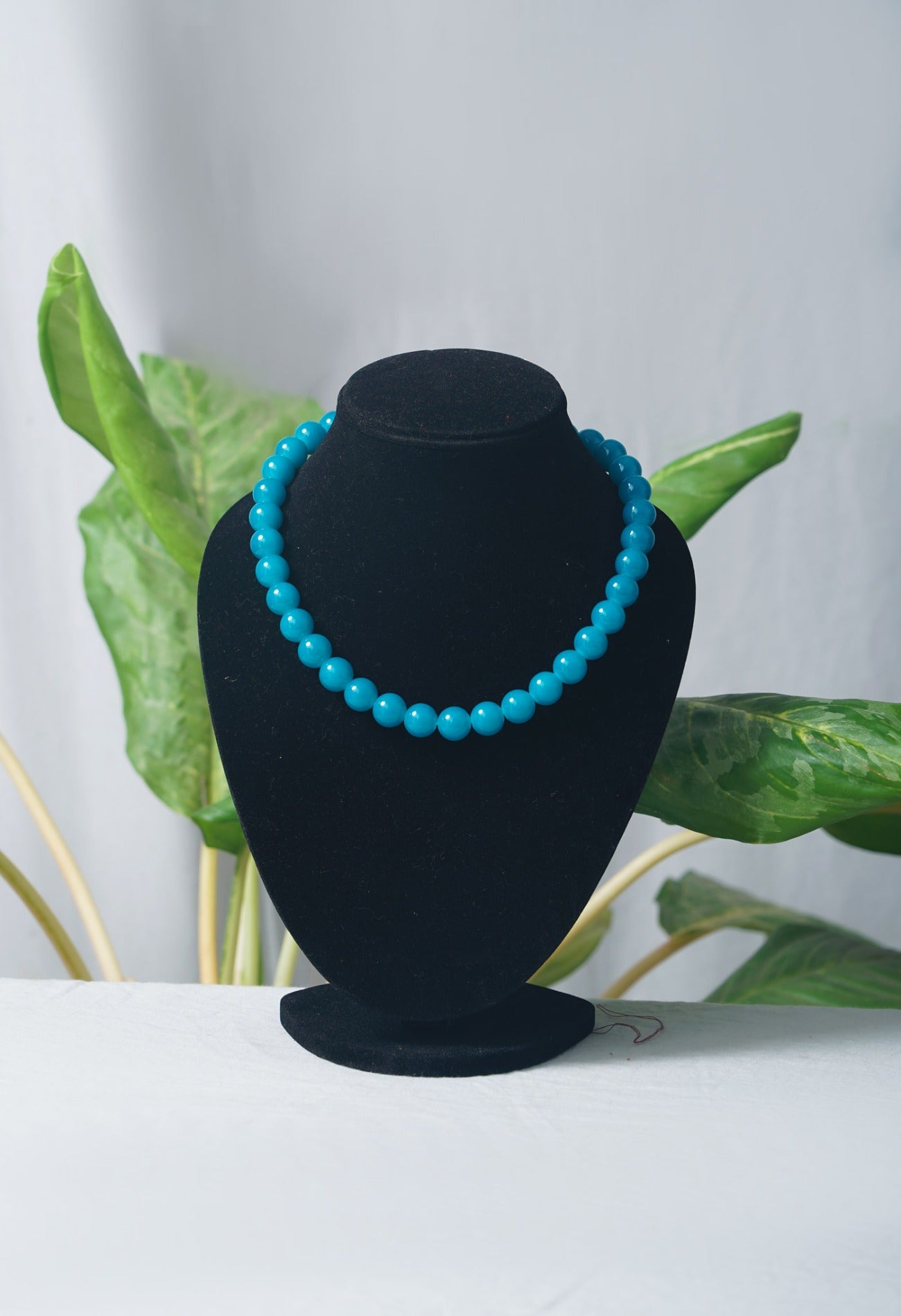Online Shopping for Turquoise Blue Amravati Beads Necklace with jewellery from Andhra pradesh at Unnatisilks.com India
