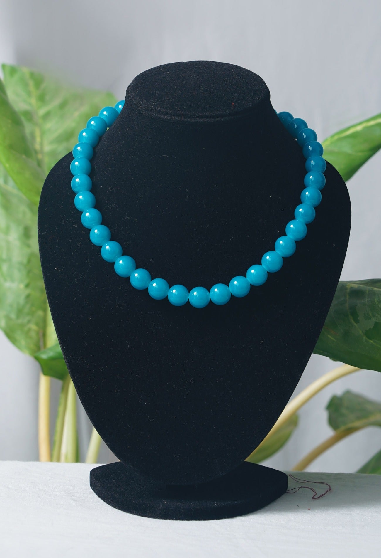 Online Shopping for Turquoise Blue Amravati Beads Necklace with jewellery from Andhra pradesh at Unnatisilks.com India
