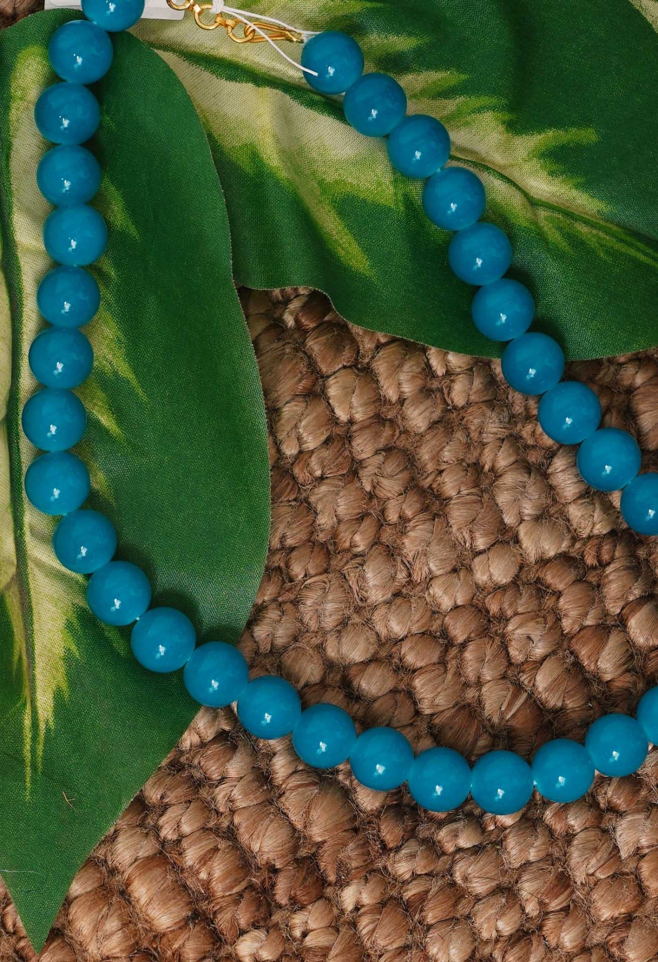 Online Shopping for Turquoise Blue Amravati Beads Necklace with jewellery from Andhra pradesh at Unnatisilks.com India
