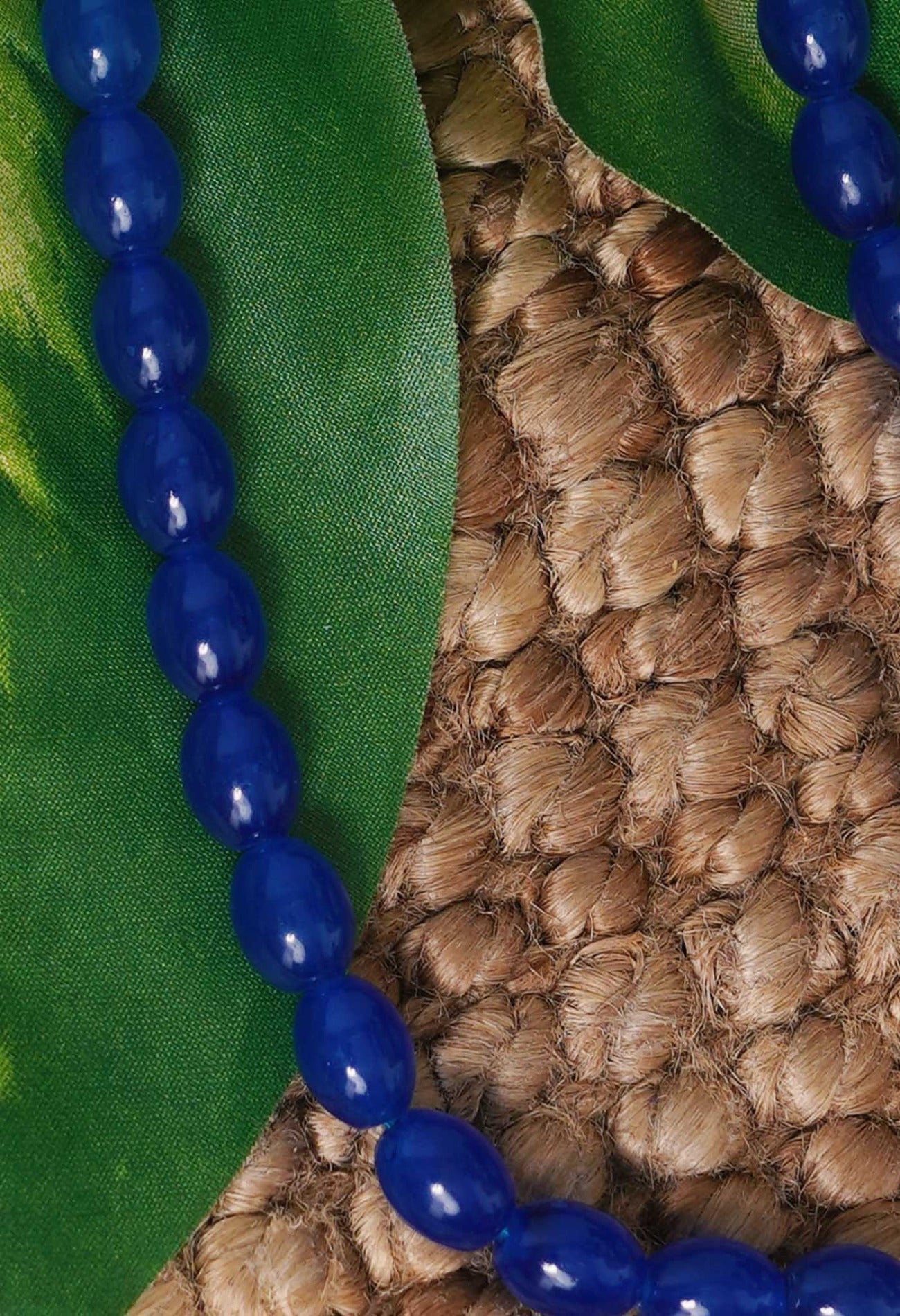 Online Shopping for Blue Amravati Round Beads Necklace with Pendent with jewellery from Andhra pradesh at Unnatisilks.com India