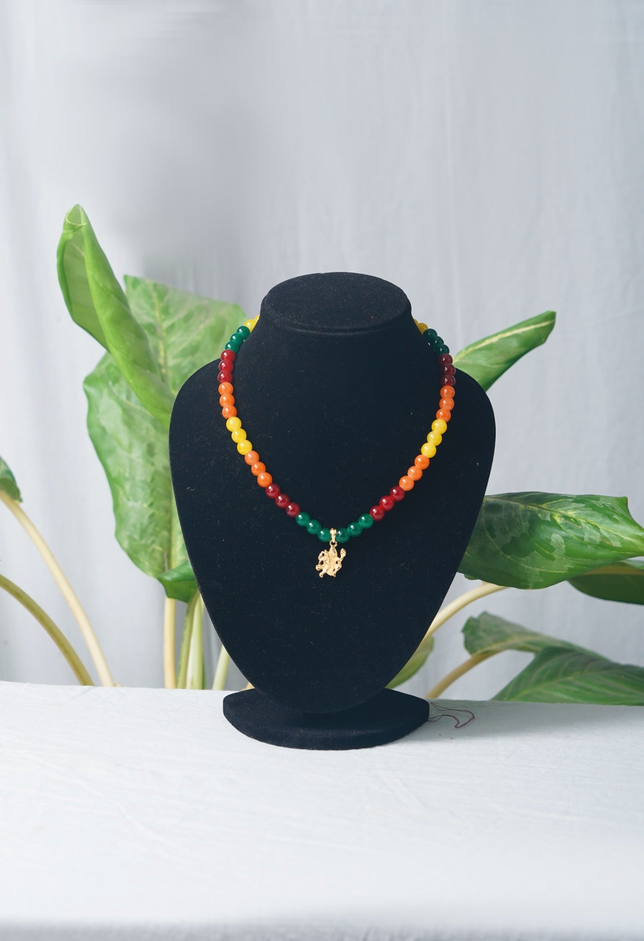 Online Shopping for Multi Amravati Round Beads Necklace with Pendent with jewellery from Andhra pradesh at Unnatisilks.com India