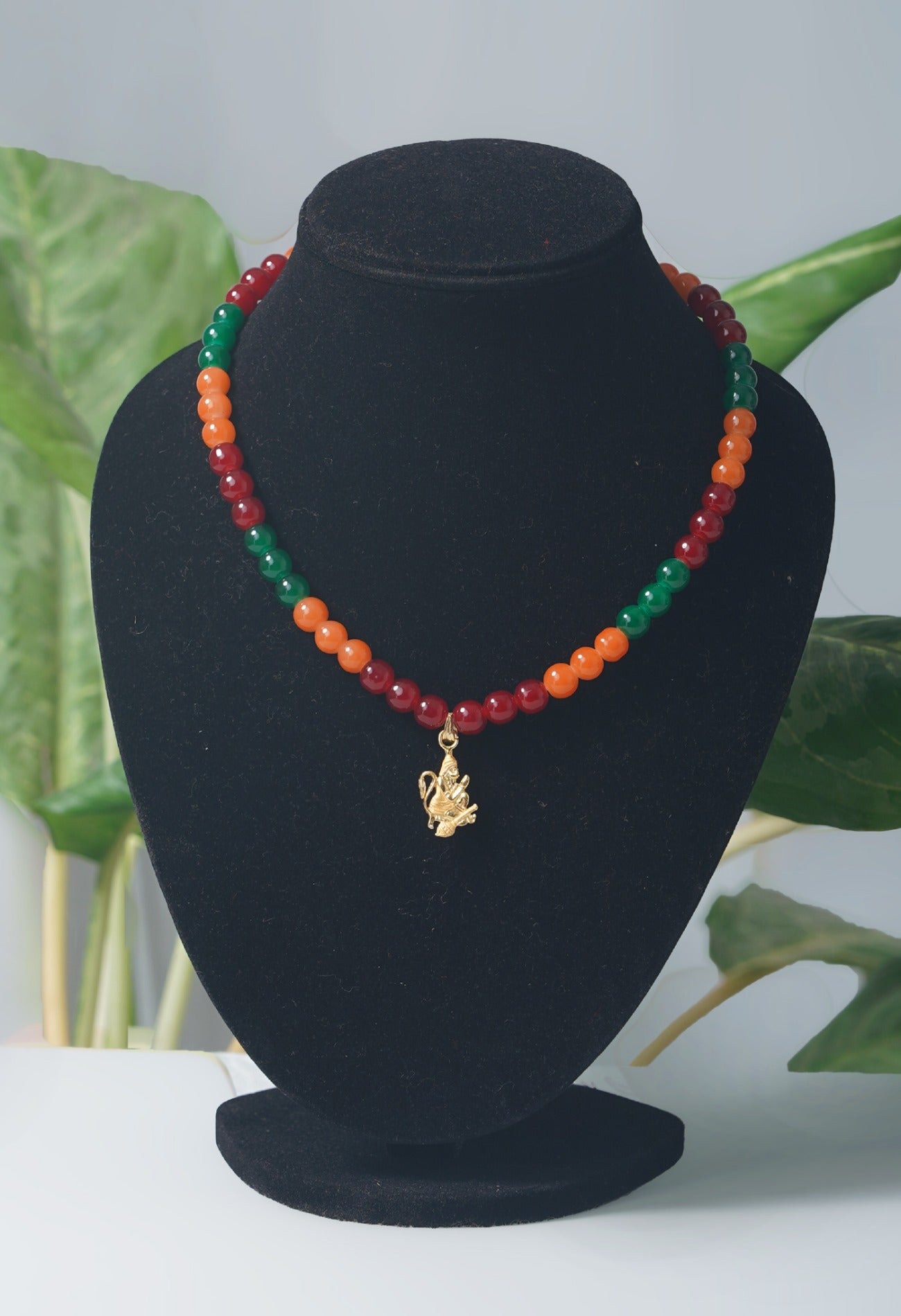 Online Shopping for Multi Amravati Round Beads Necklace with Pendent with jewellery from Andhra pradesh at Unnatisilks.com India
