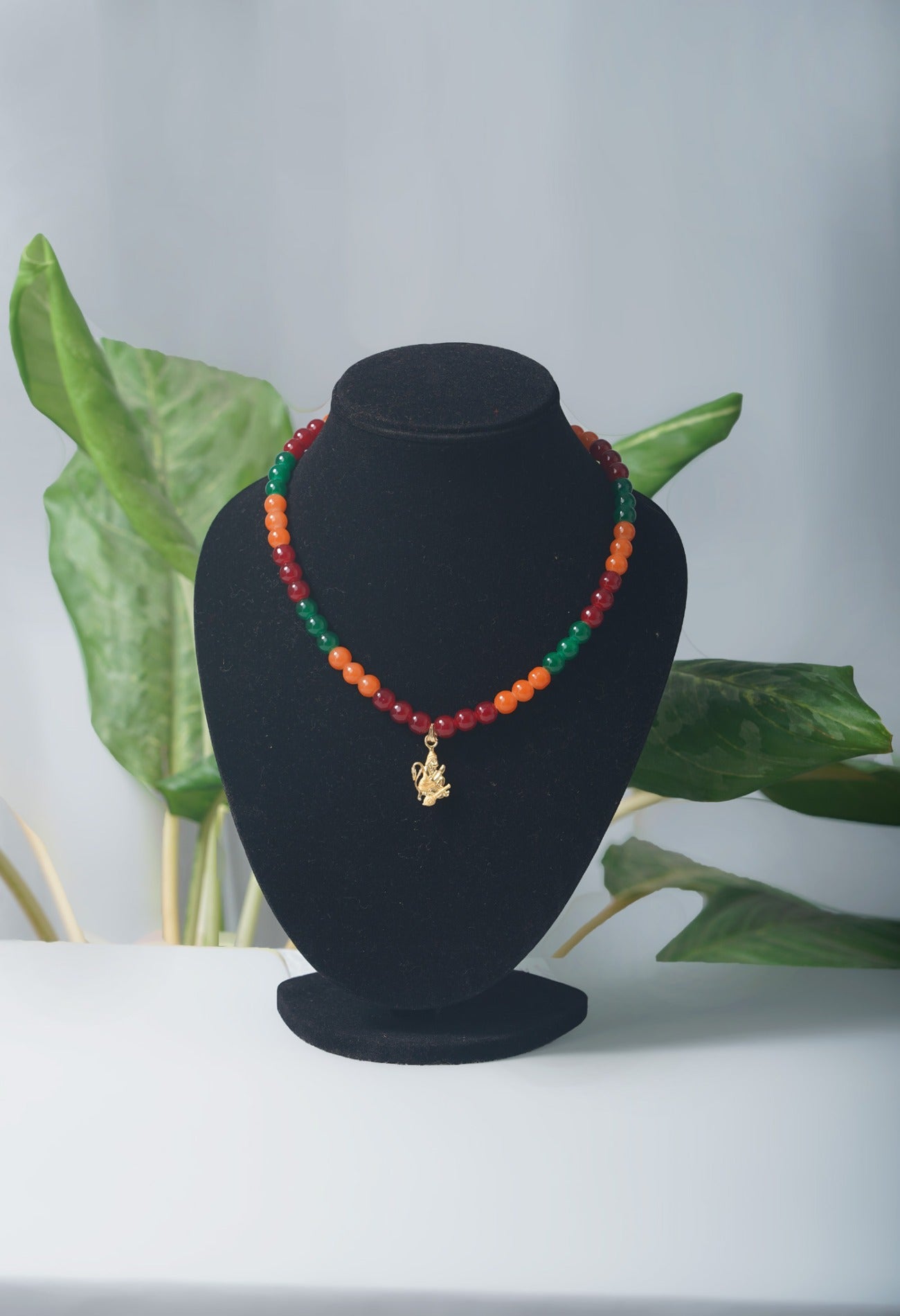 Online Shopping for Multi Amravati Round Beads Necklace with Pendent with jewellery from Andhra pradesh at Unnatisilks.com India