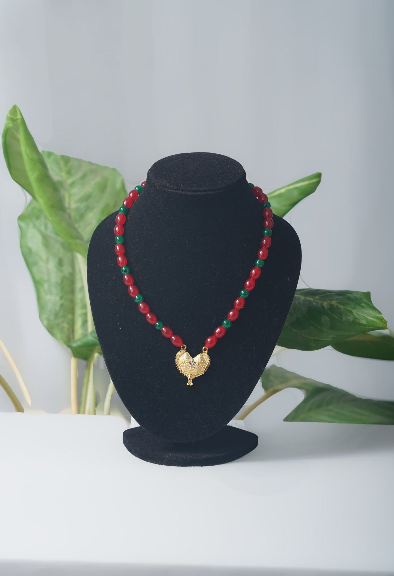Online Shopping for Multi Amravati Round Beads Necklace with Pendent with jewellery from Andhra pradesh at Unnatisilks.com India