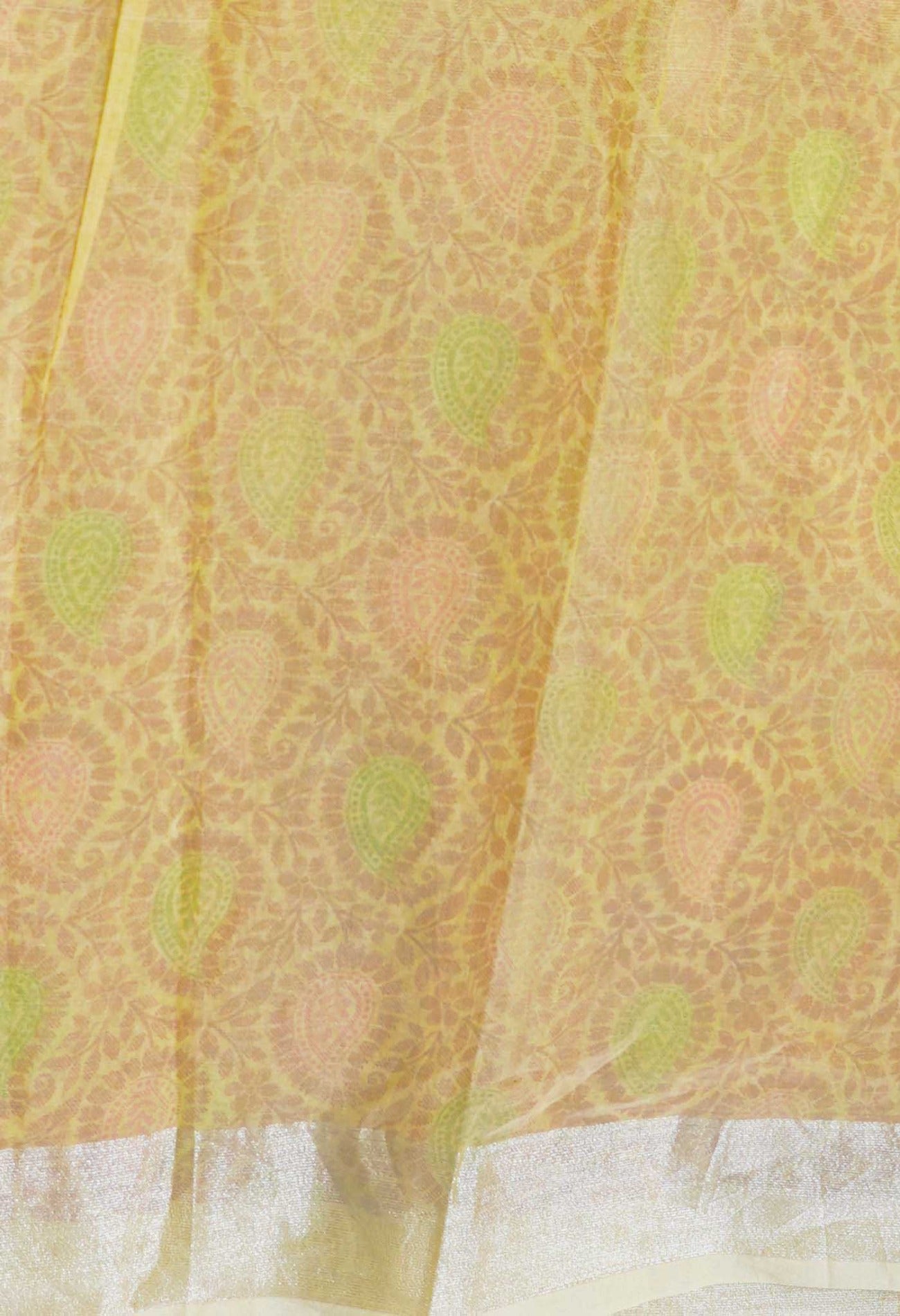 Online Shopping for Cream  Skin Printed  Organza Saree with Fancy/Ethnic Prints from Uttar Pradesh at Unnatisilks.com India
