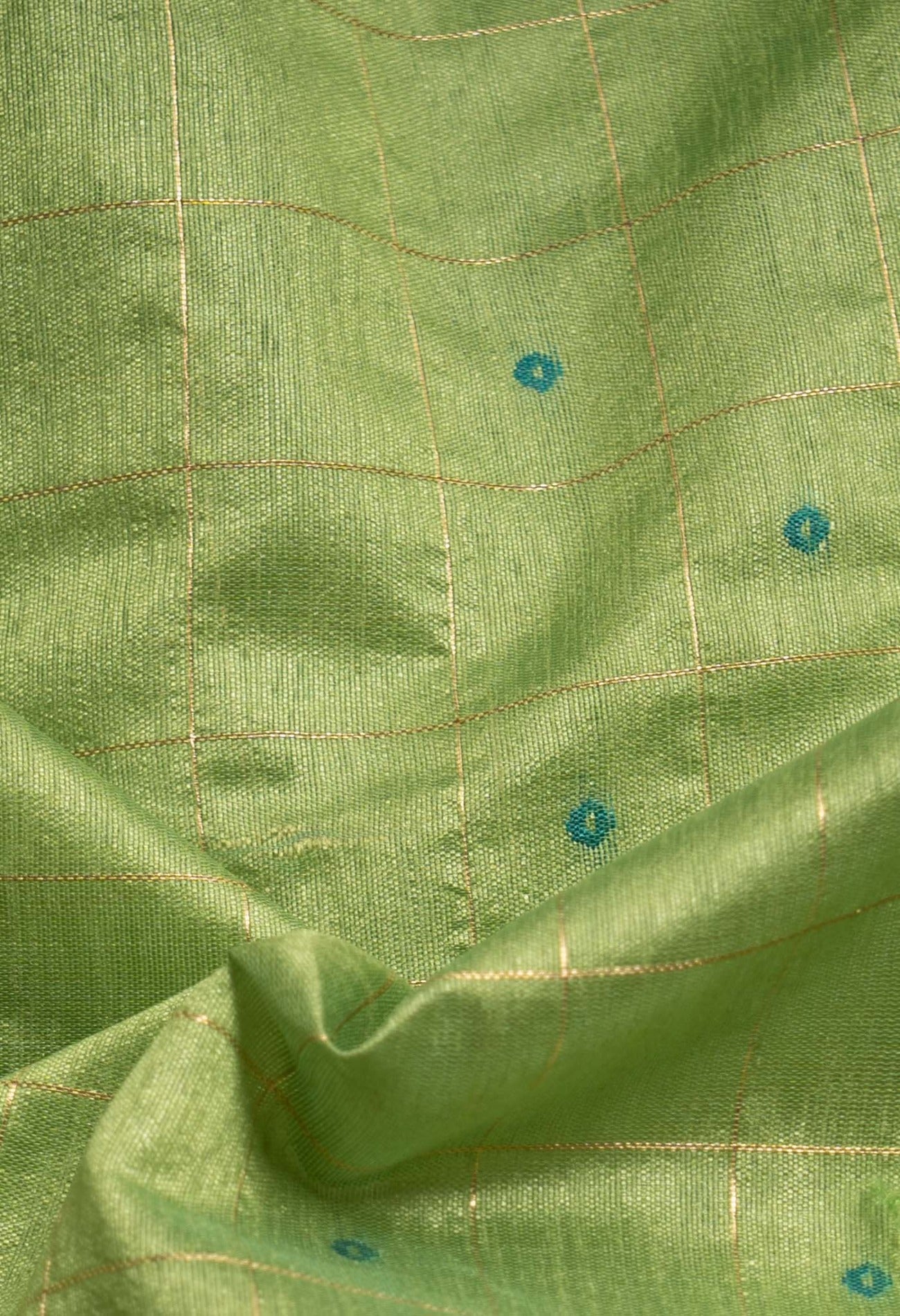 Online Shopping for Green  Dupion Silk Saree with Weaving from West Bengal at Unnatisilks.com India
