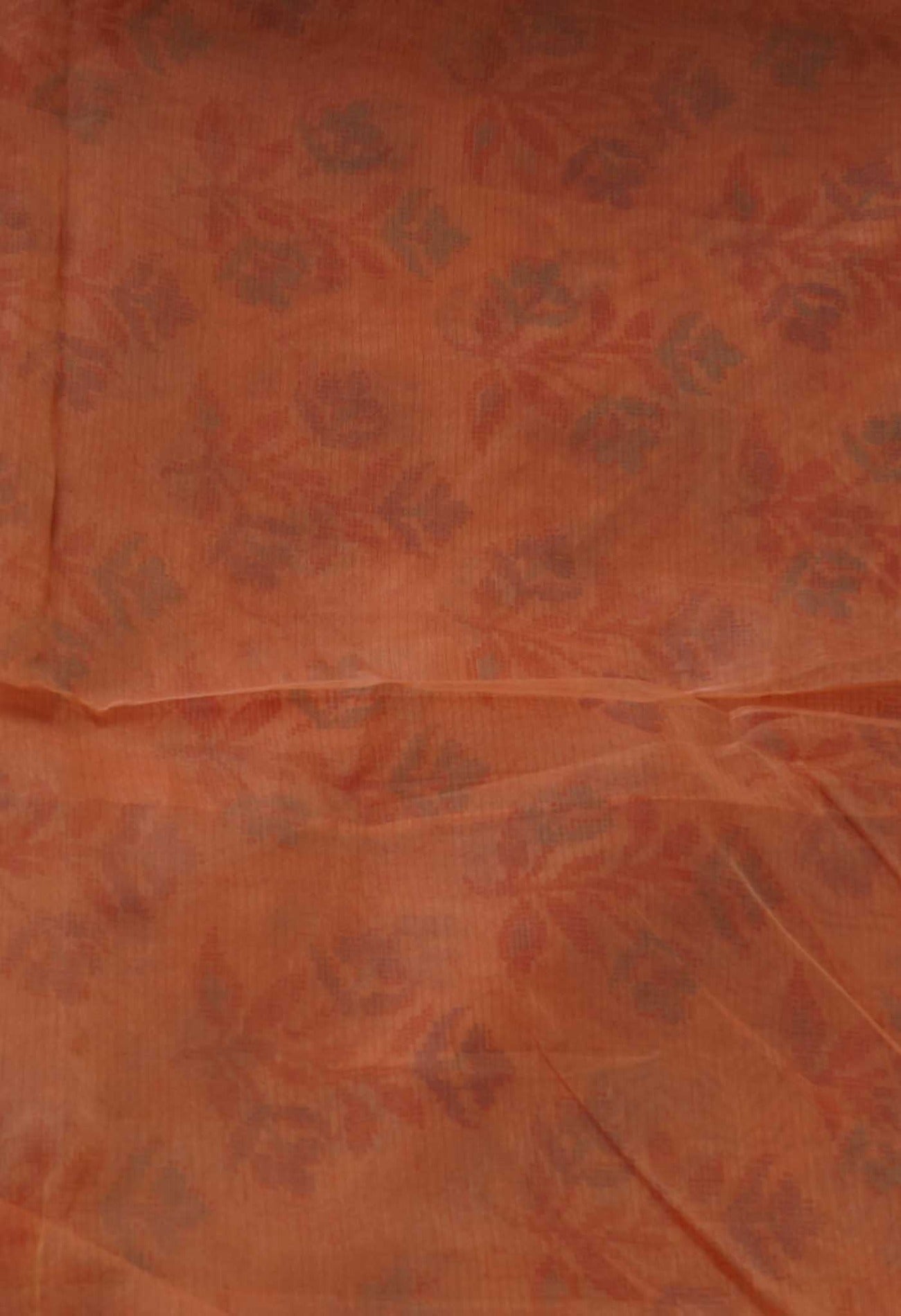 Online Shopping for Orange  Skin Printed  Organza Saree with Fancy/Ethnic Prints from Uttar Pradesh at Unnatisilks.com India
