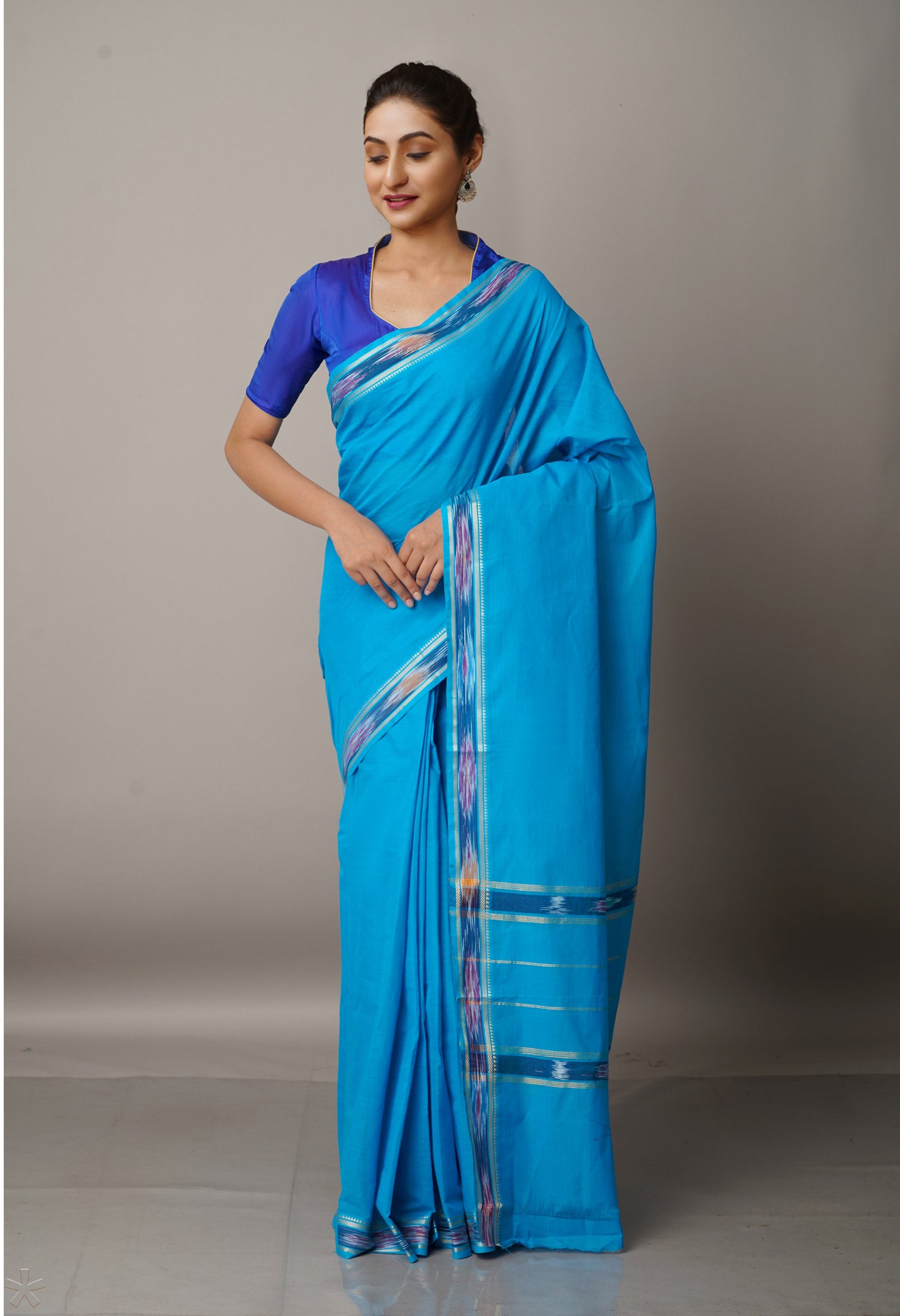 Blue Pure Pavani Venkatagiri Cotton Saree