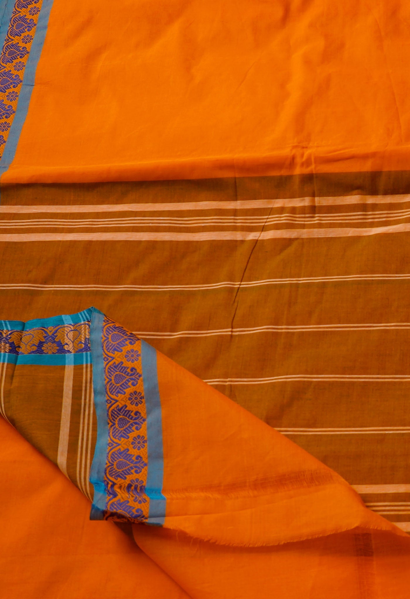 Orange Pure Pavani Venkatagiri Cotton Saree