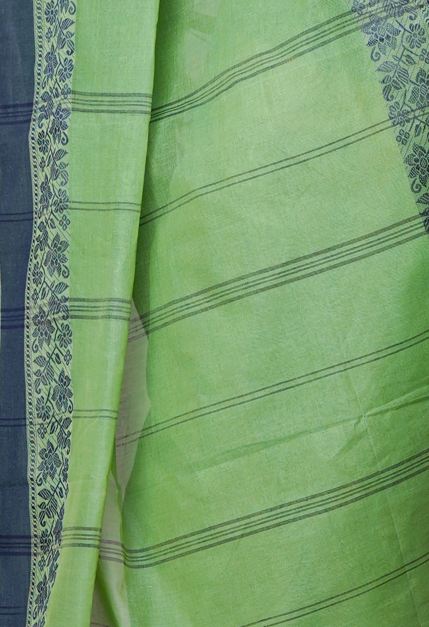Green Pure Handloom Superfine Bengal Cotton Saree