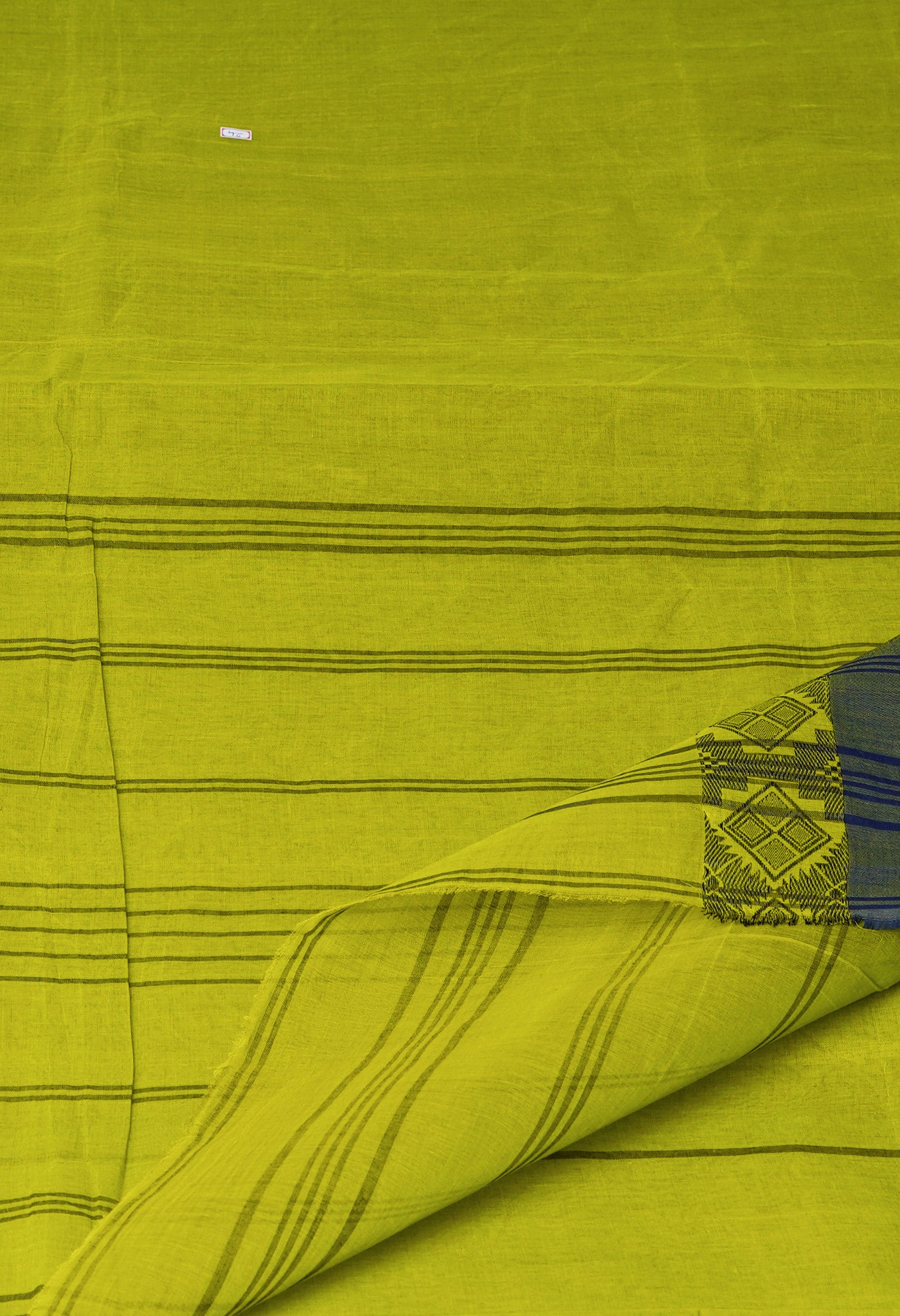Mehindi Green Pure Handloom Superfine Bengal Cotton Saree-UNM69726