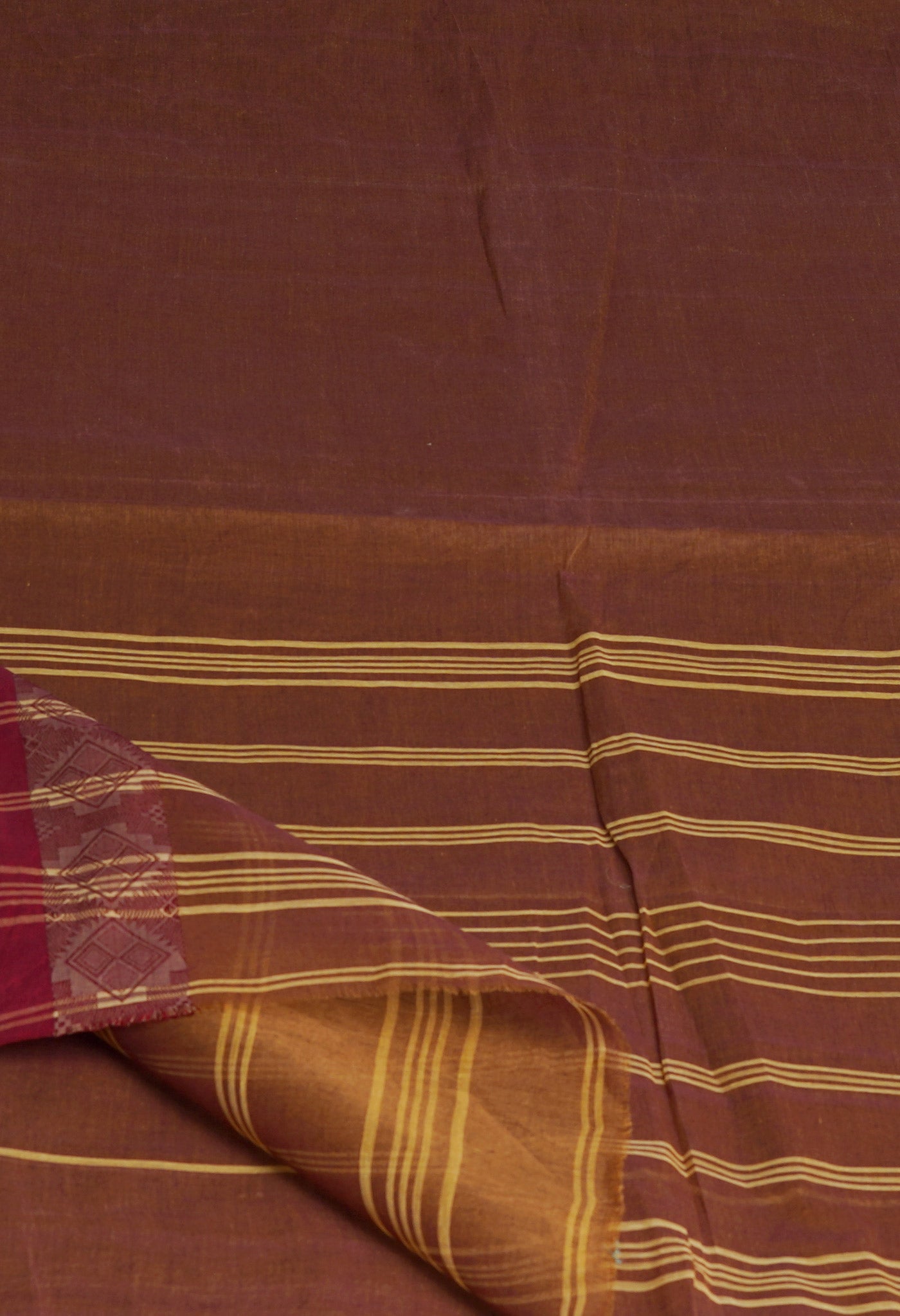 Red Pure Handloom Bengal Cotton Saree