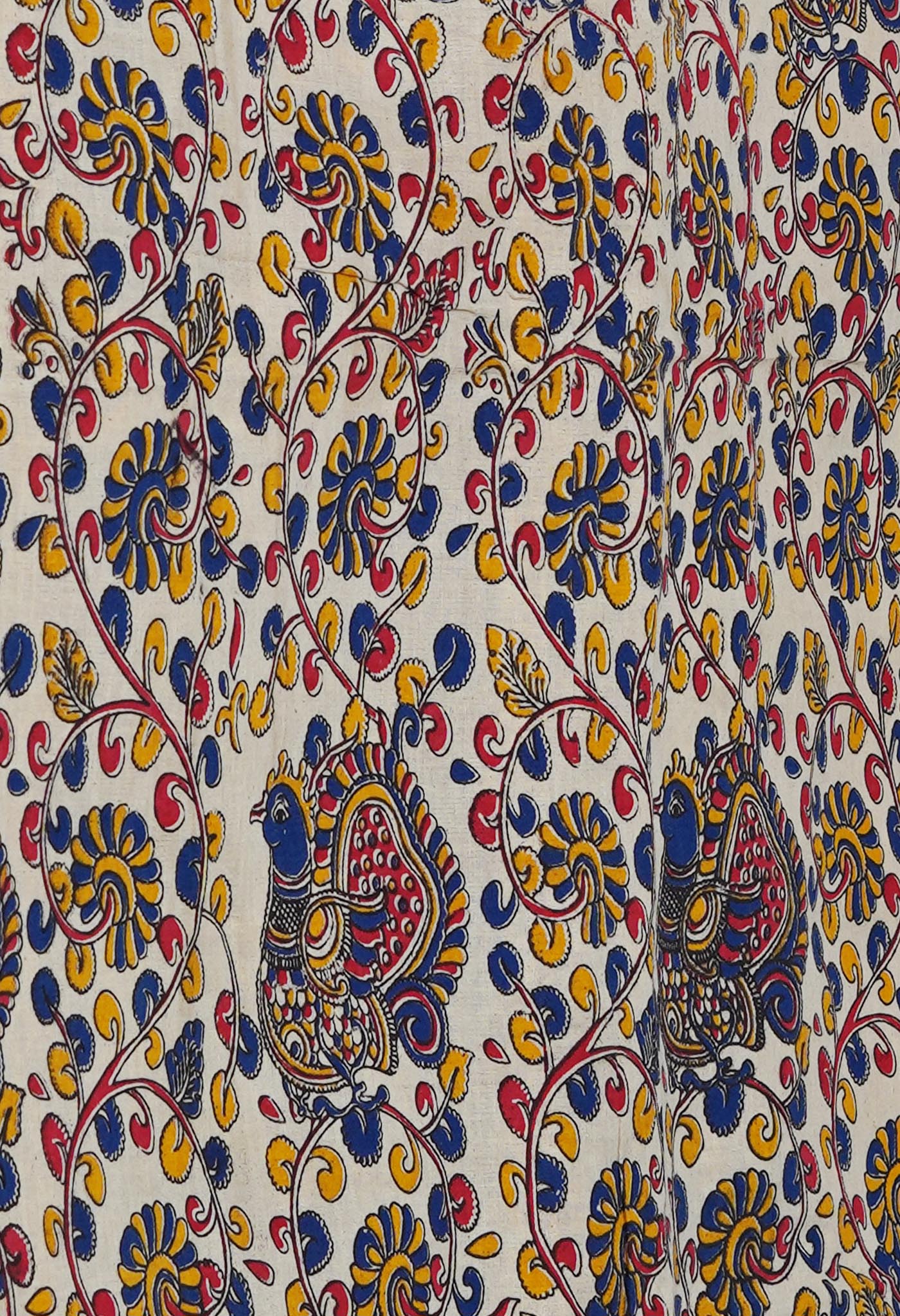 Yellow Pure Block Printed Kota Cotton Saree-UNM69960