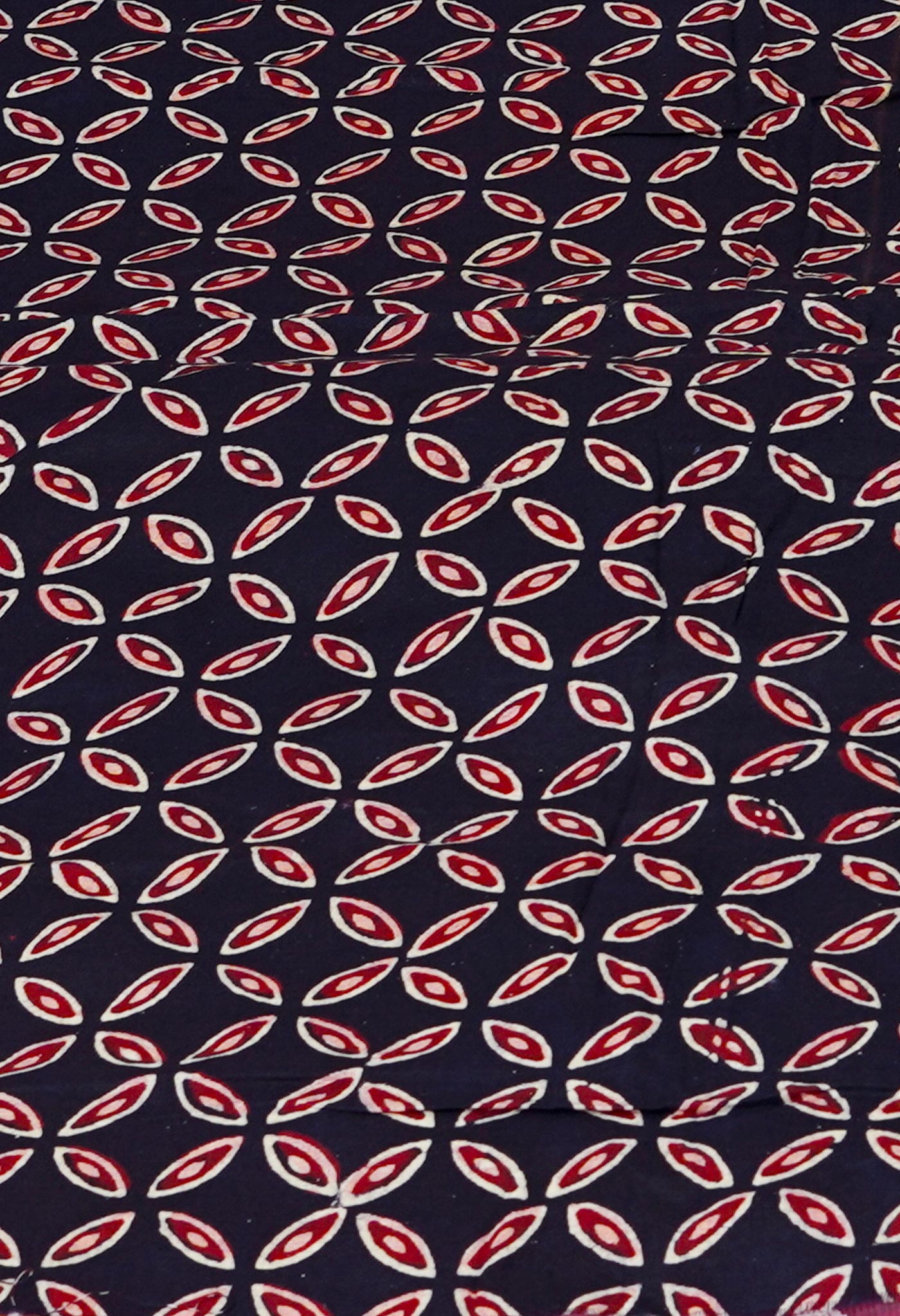 Red Pure Block Printed Kota Cotton Saree-UNM69967