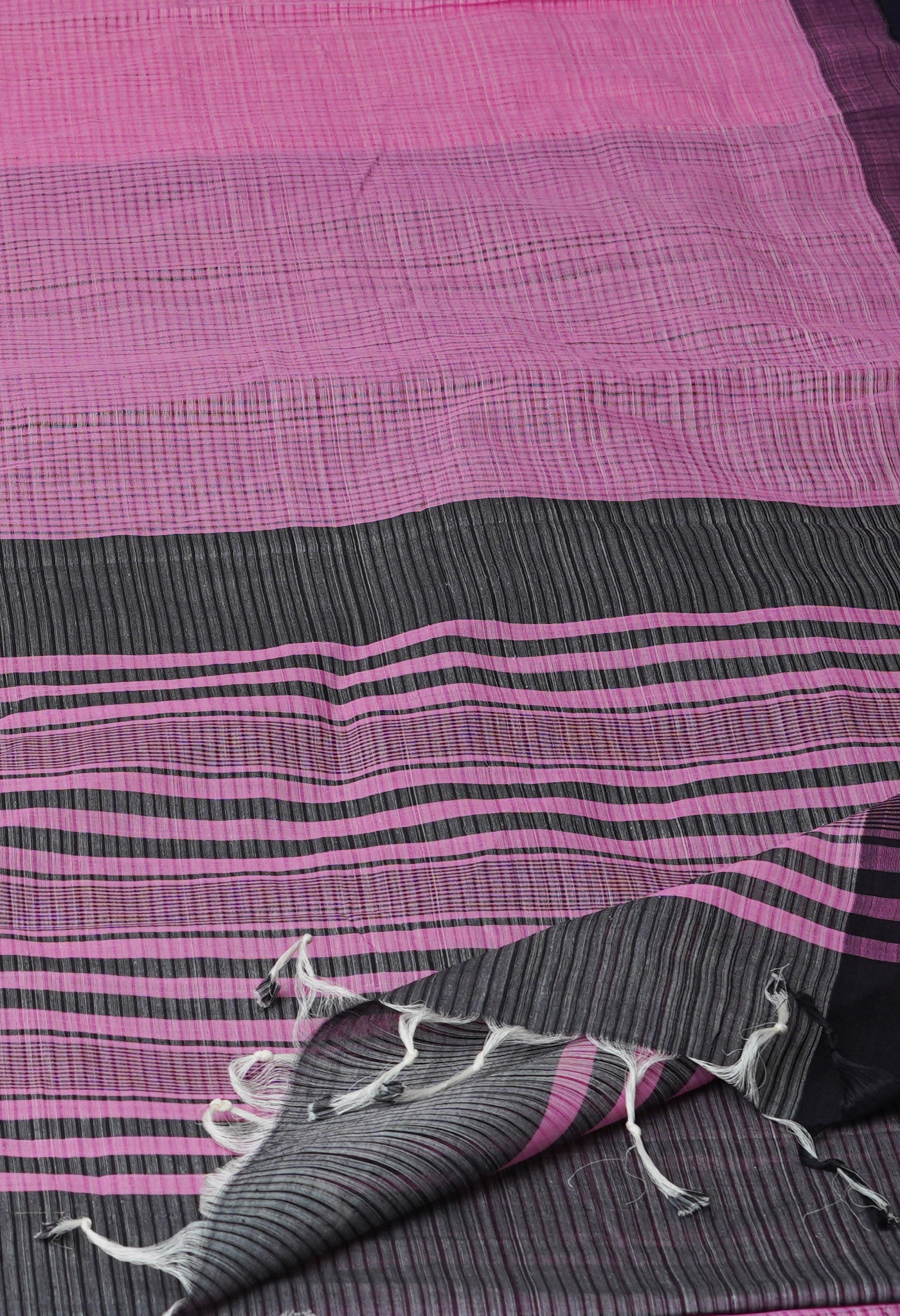 Baby Pink Pure  Handloom Mangalagiri Cotton Saree