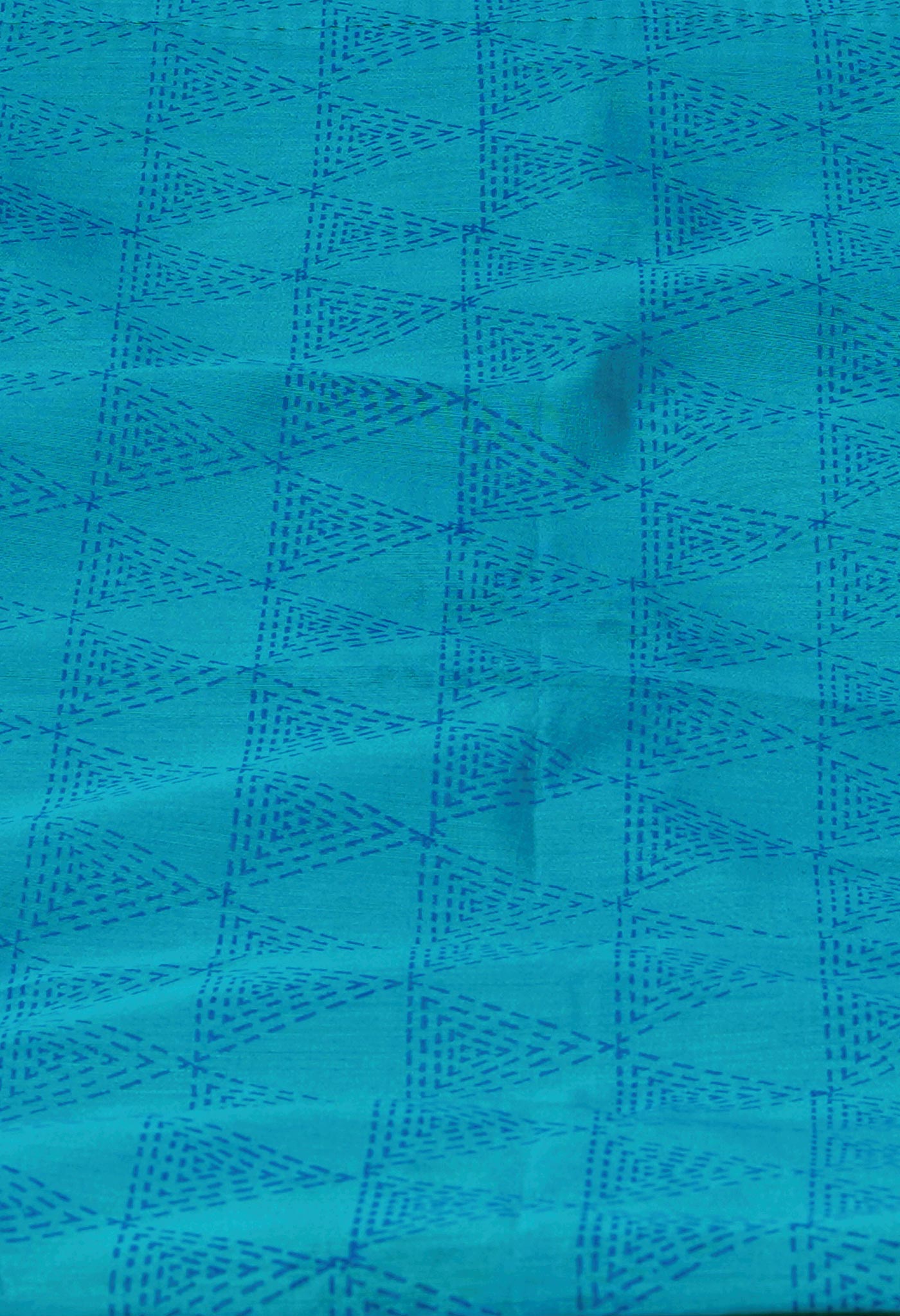 Sky Blue Pure Handloom Chanderi Sico Saree-UNM70124