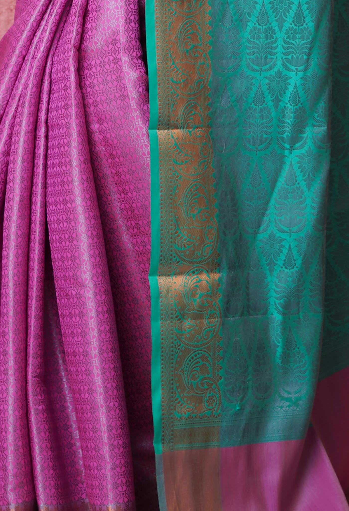 Pink Fancy Banarasi Silk Saree-UNM70142