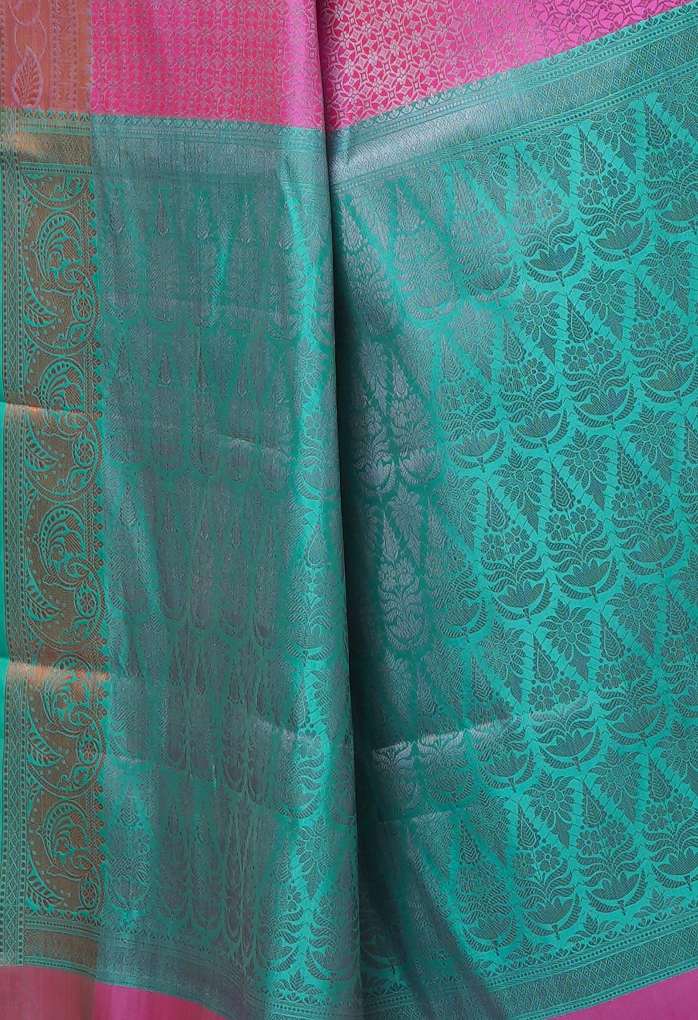 Pink Fancy Banarasi Silk Saree-UNM70142