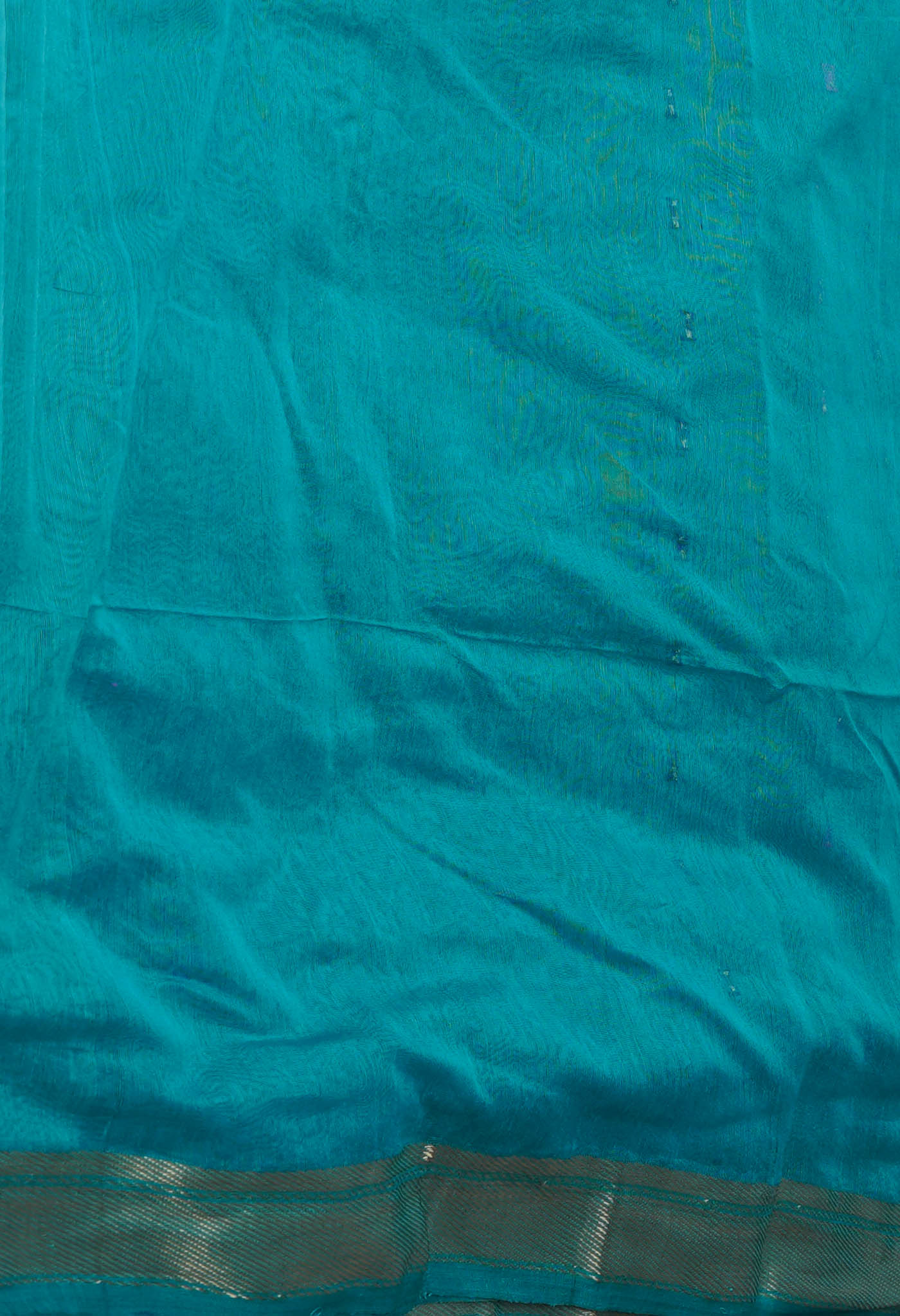 Sky Blue Pure Handloom Dhakai Jamdhani Cotton Silk Saree-UNM70229
