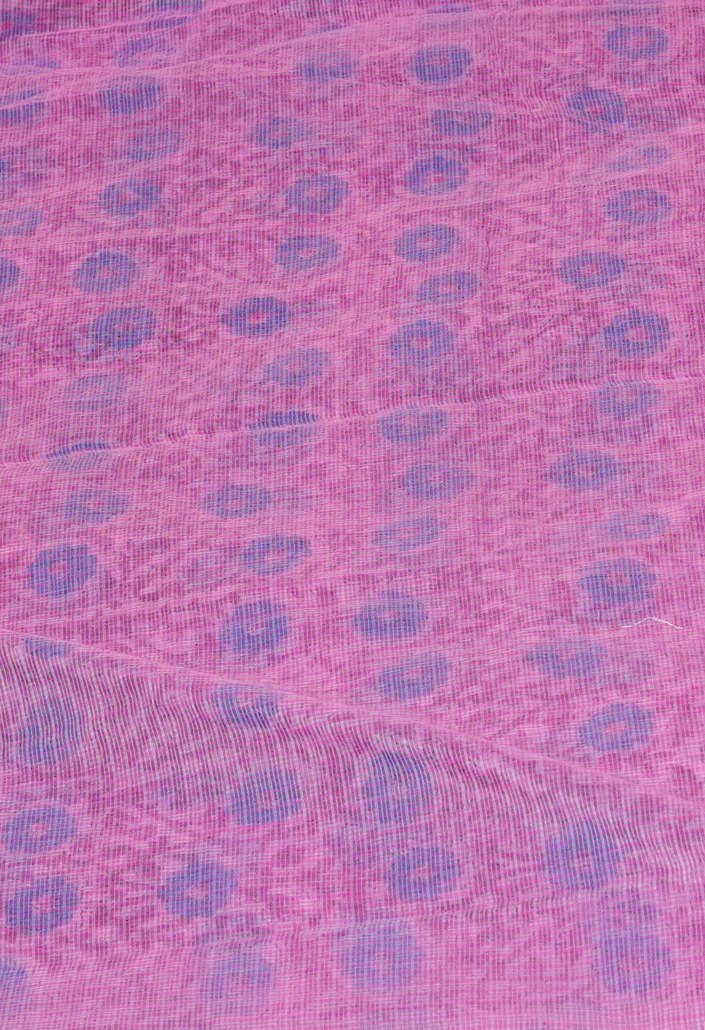 Pink Pure Kota Block Printed Cotton Saree-UNM70333