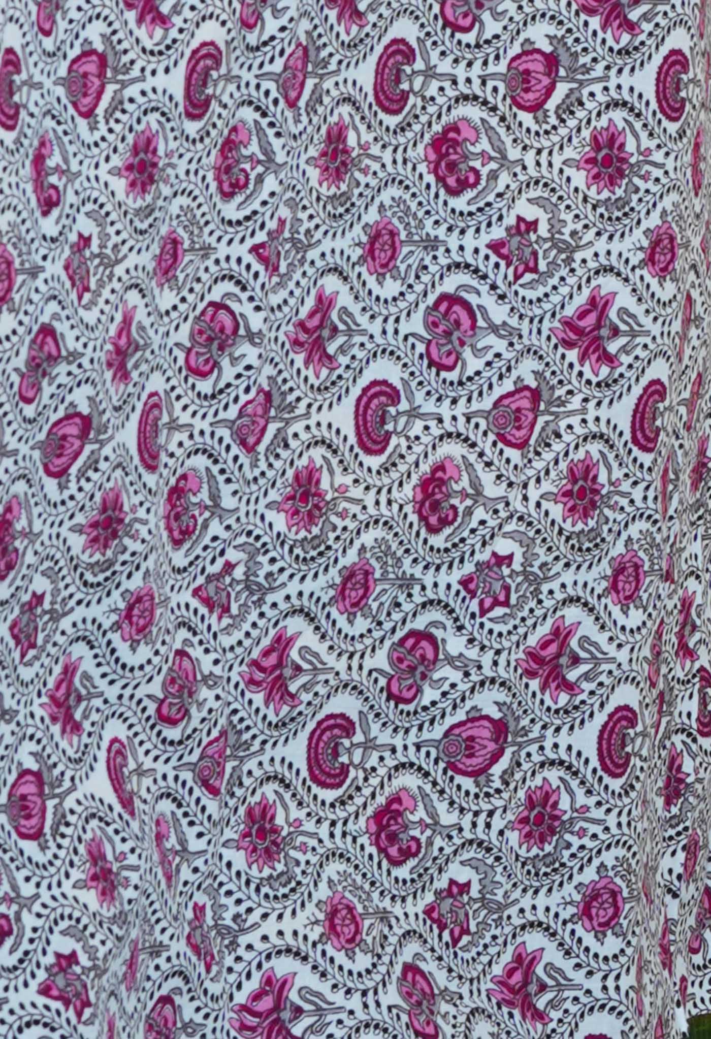 Yellow Block Printed Meghalaya Checks Supernet Saree-UNM70358