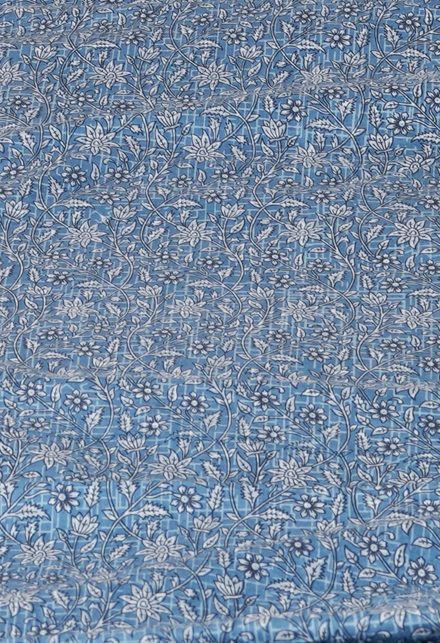 Salmon Orange Block Printed Meghalaya Supernet Saree-UNM70380