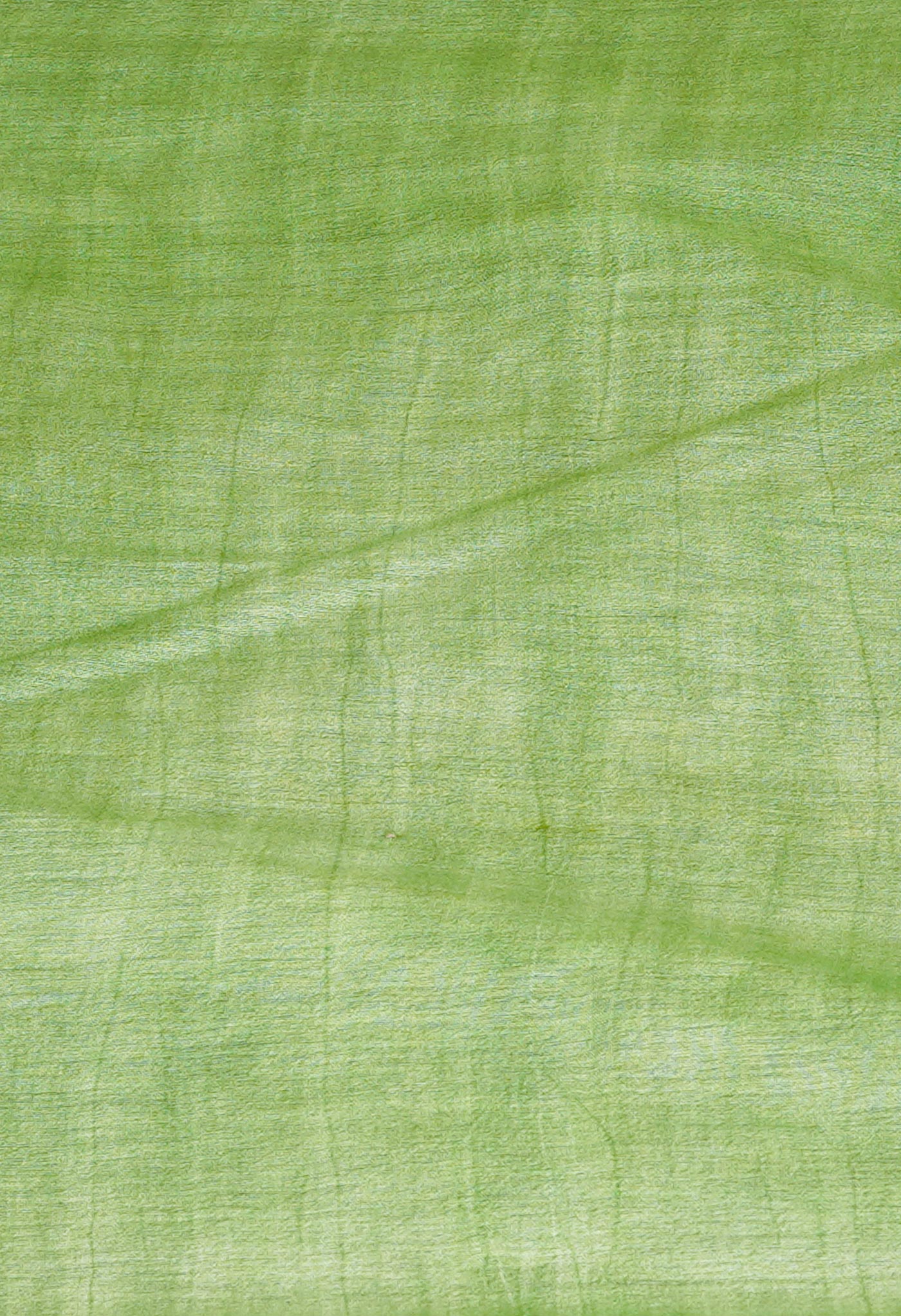 Wine Red-Green Pure Batik Chanderi Silk Saree-UNM70483
