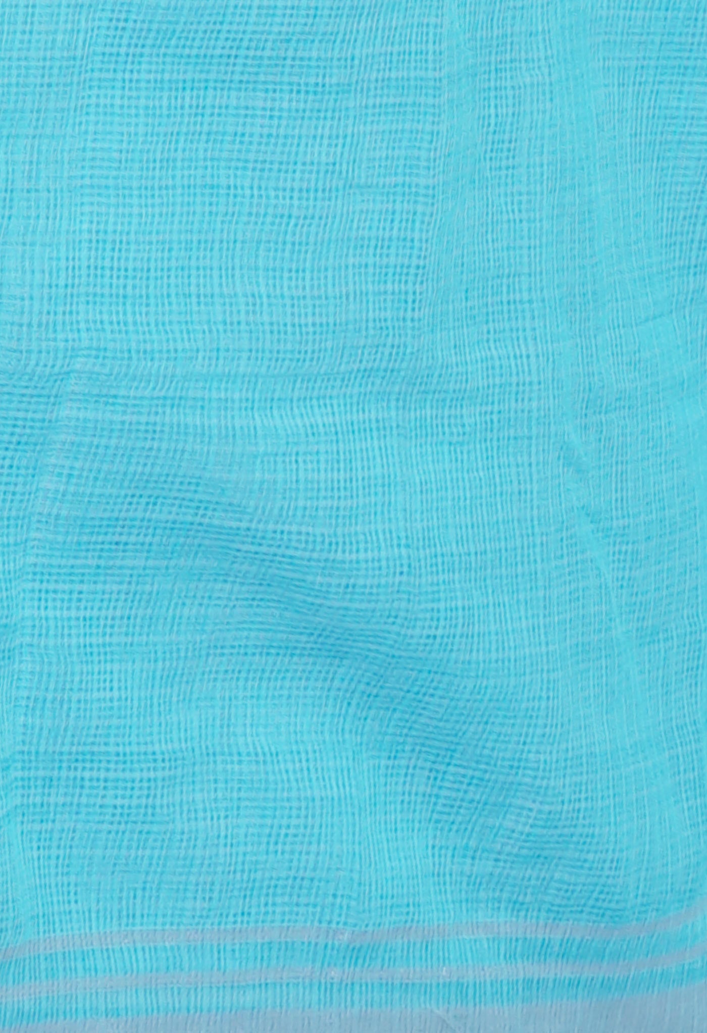 Sky Blue Pure Kota With Sequence Embroidery cotton Saree-UNM70555