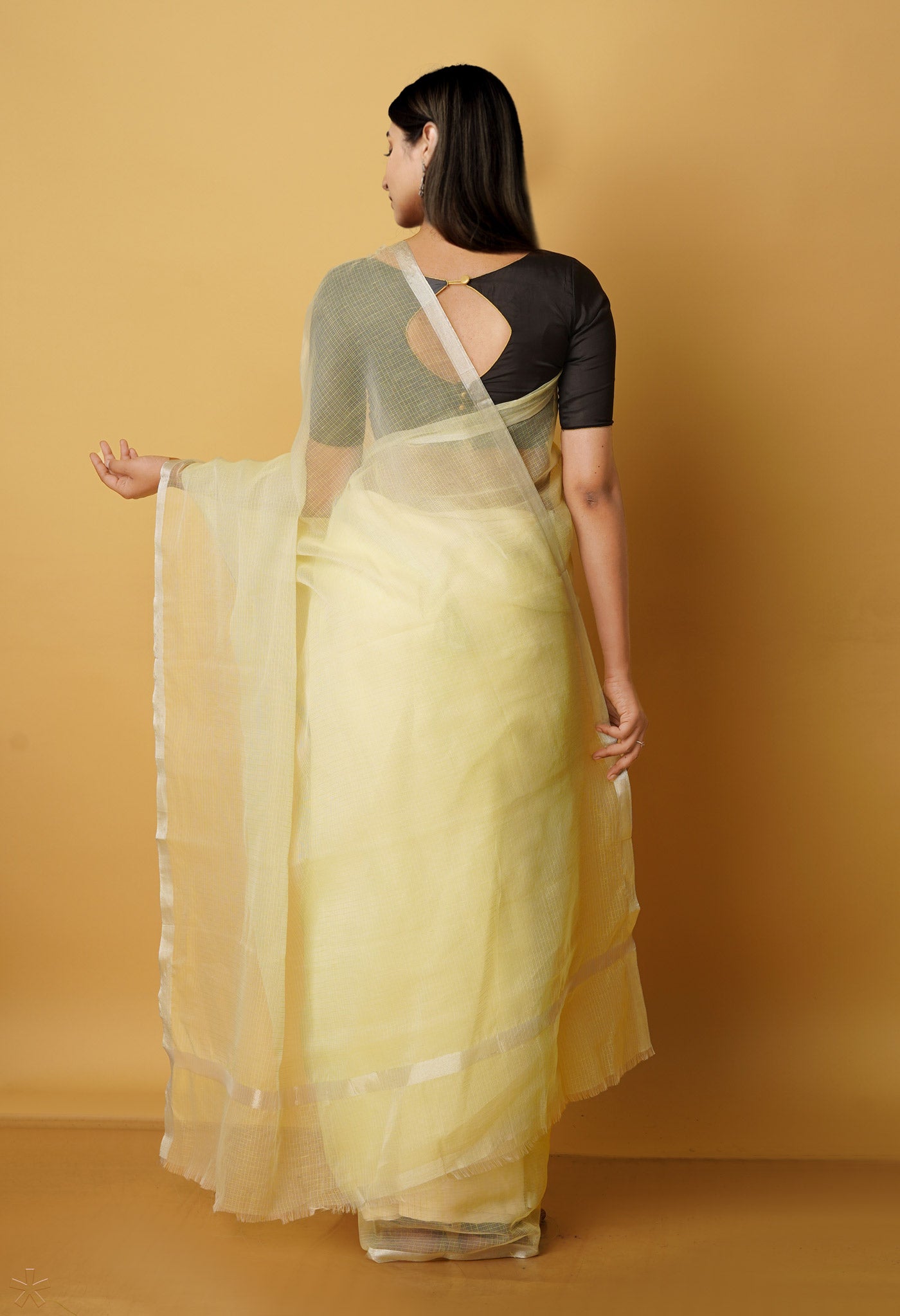Green Pure Plain Kota Cotton Saree