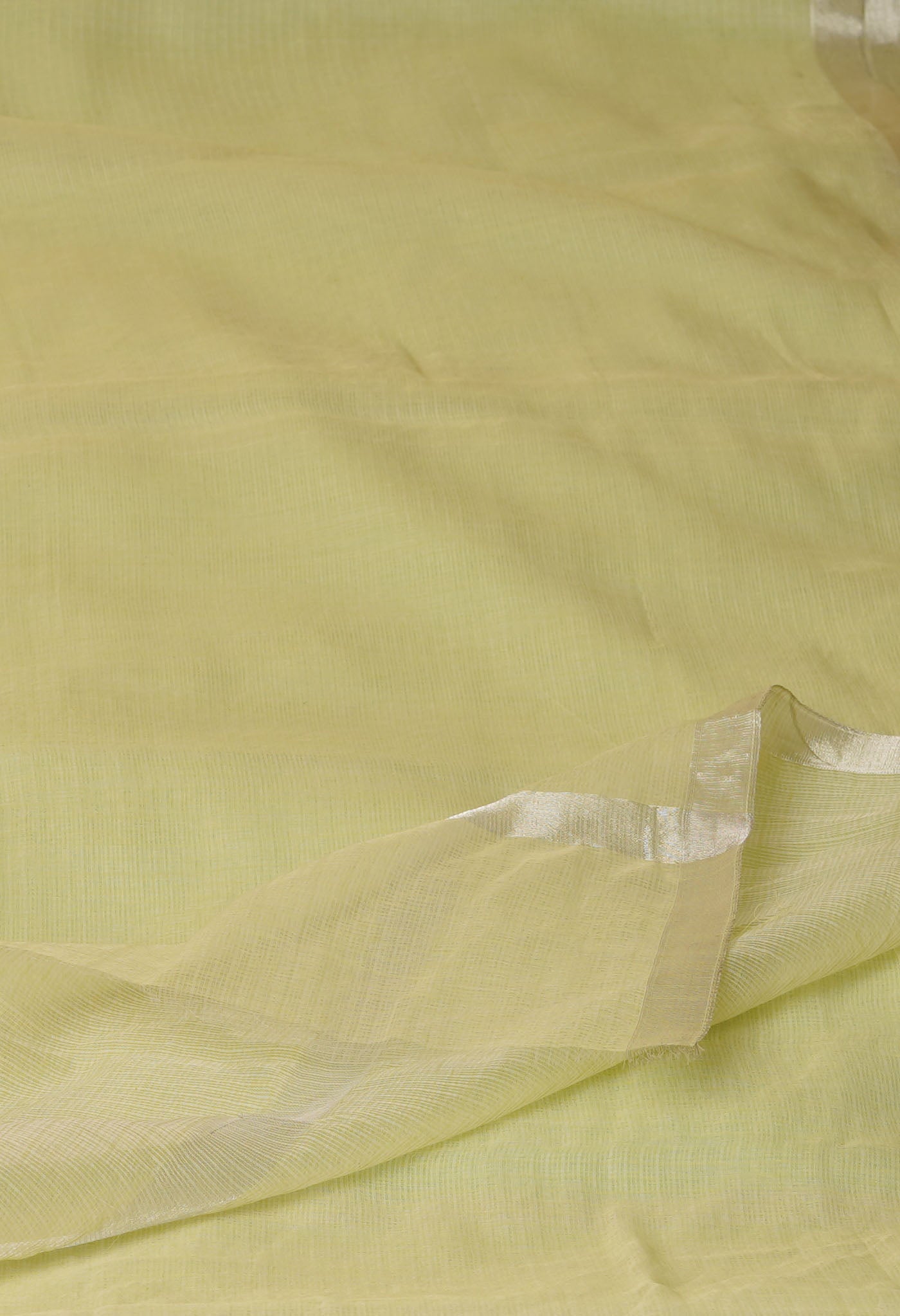 Green Pure Plain Kota Cotton Saree