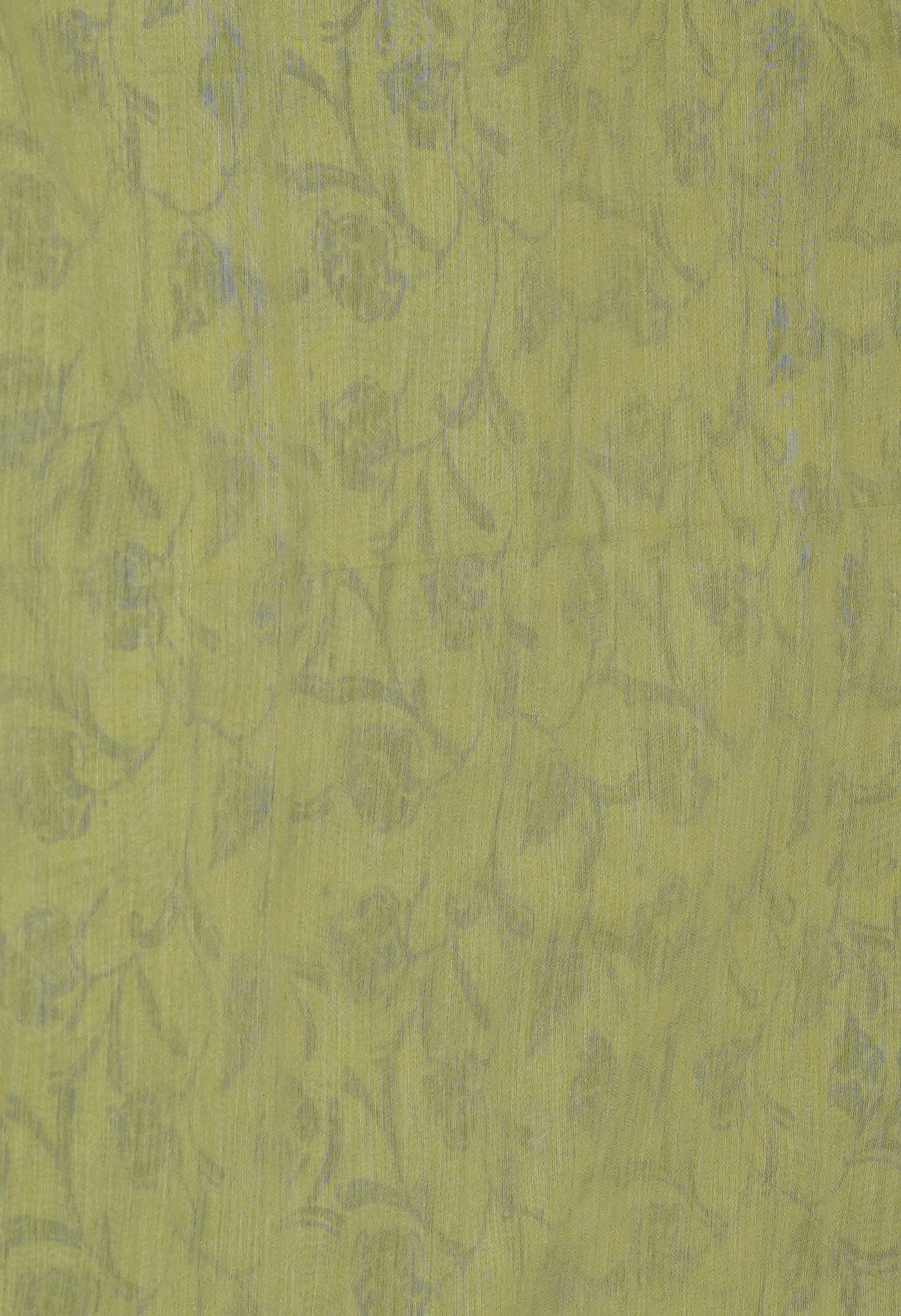 Green Block Printed Chanderi Sico Saree-UNM70664