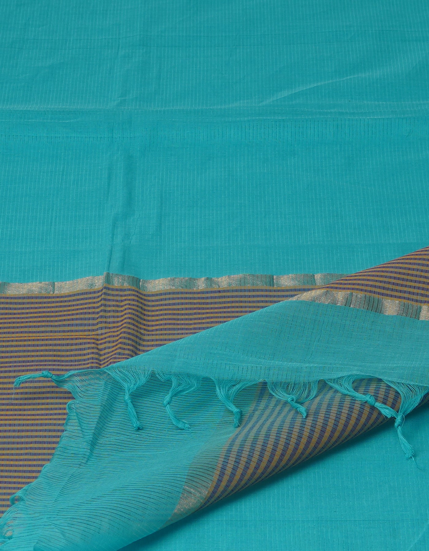 Blue Mangalgiri Cotton Saree-UNM70774