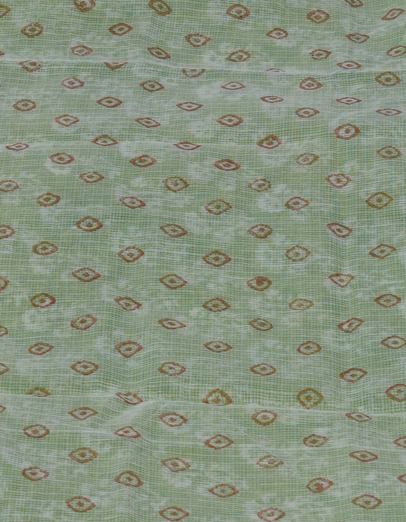 Green Block Printed Kota Saree-UNM70941